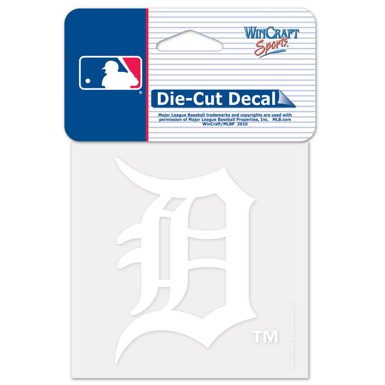 Detroit Tigers Decal 4x4 Perfect Cut White - Sports Collectibles, Sports Memorabilia, Sports Fan Shop, Sports Gifts