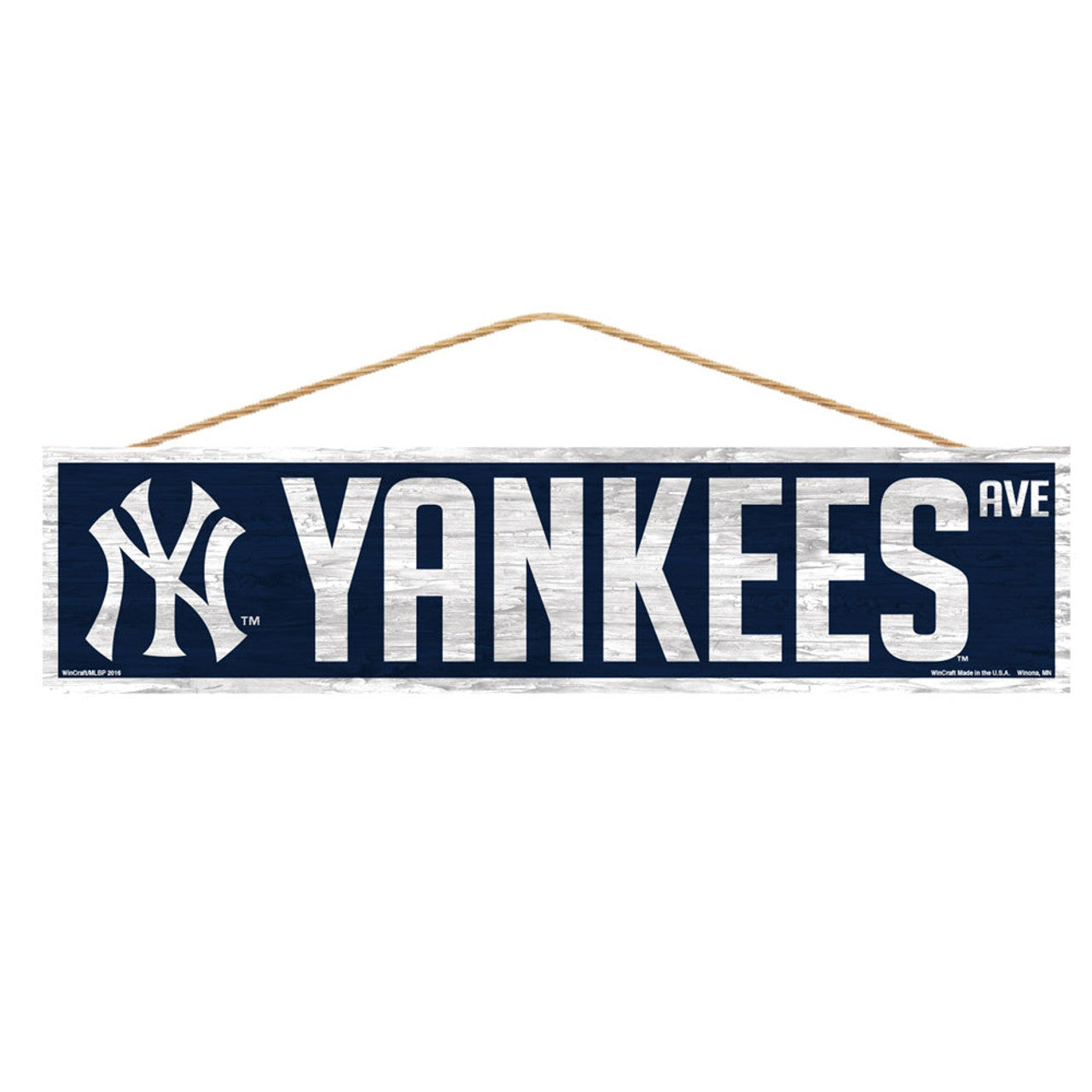 New York Yankees Sign 4x17 Wood Avenue Design - Sports Collectibles, Sports Memorabilia, Sports Fan Shop, Sports Gifts