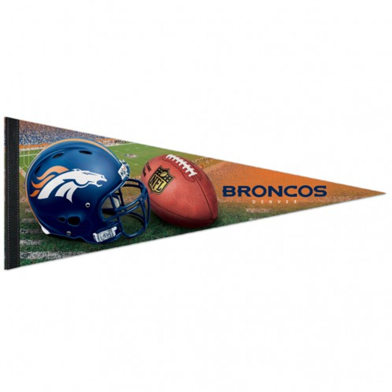 Denver Broncos Pennant 12x30 Premium Style Helmet Design - Sports Collectibles, Sports Memorabilia, Sports Fan Shop, Sports Gifts