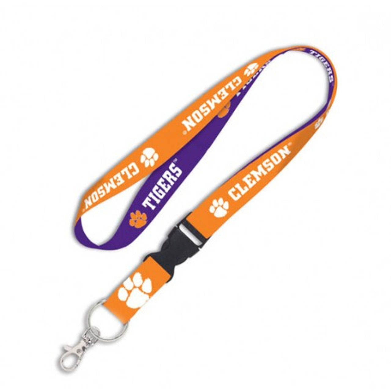 Clemson Tigers Lanyard with Detachable Buckle - Sports Collectibles, Sports Memorabilia, Sports Fan Shop, Sports Gifts