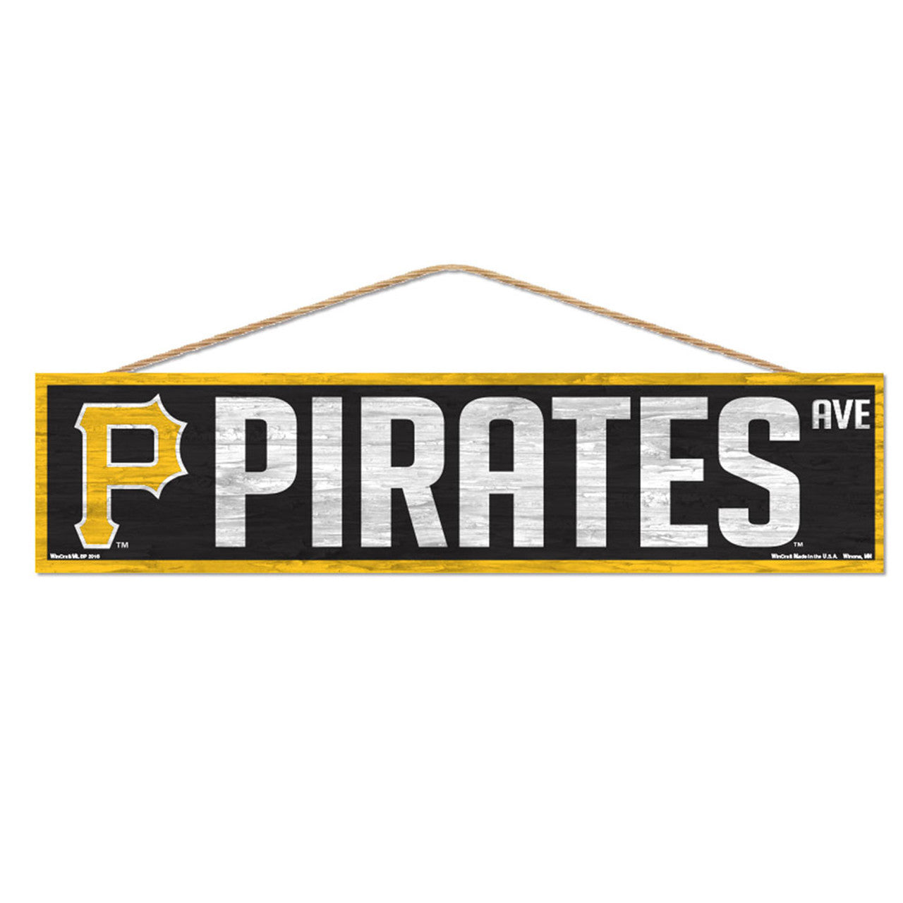 Pittsburgh Pirates Sign 4x17 Wood Avenue Design - Sports Collectibles, Sports Memorabilia, Sports Fan Shop, Sports Gifts