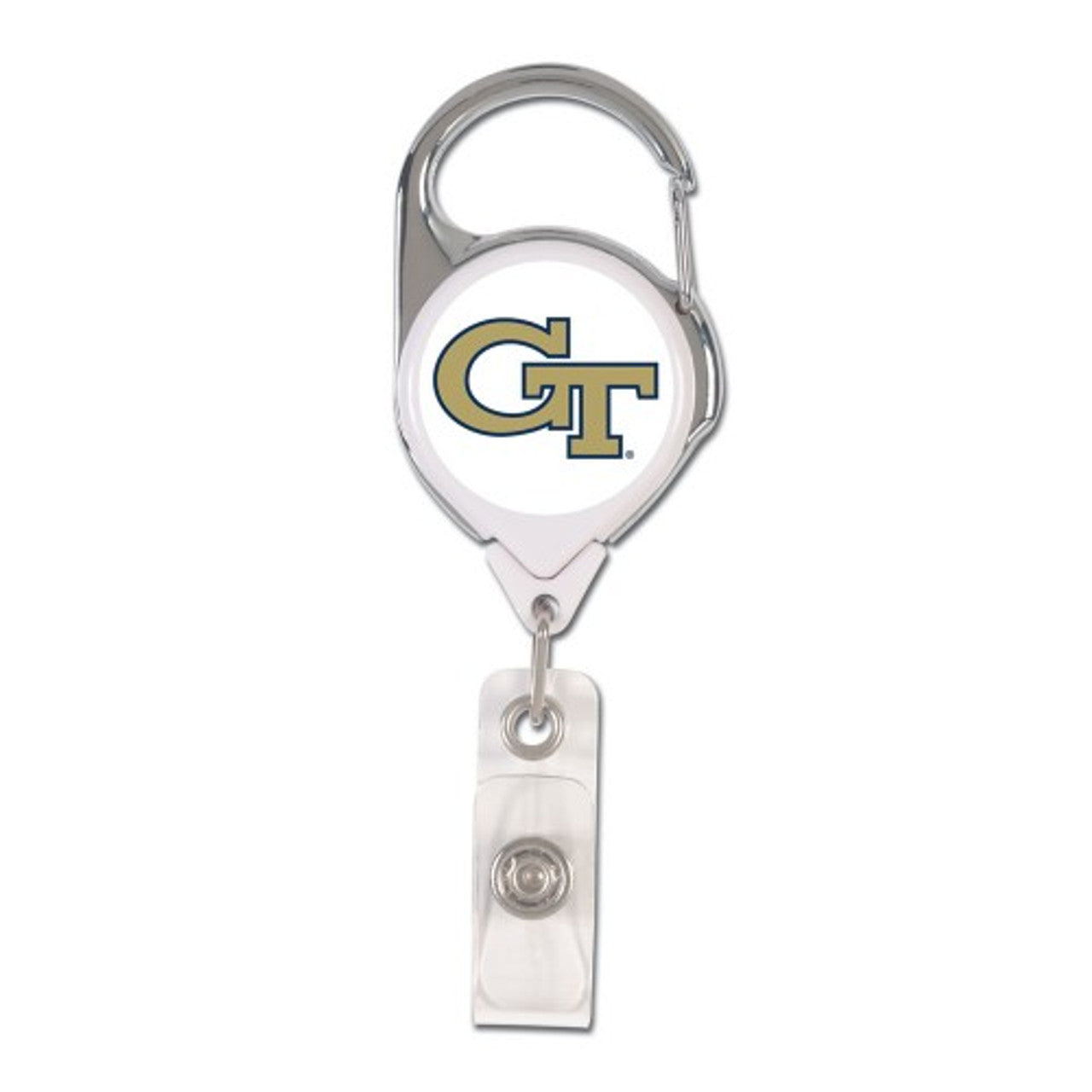 Georgia Tech Yellow Jackets Badge Holder Premium Retractable - Sports Collectibles, Sports Memorabilia, Sports Fan Shop, Sports Gifts