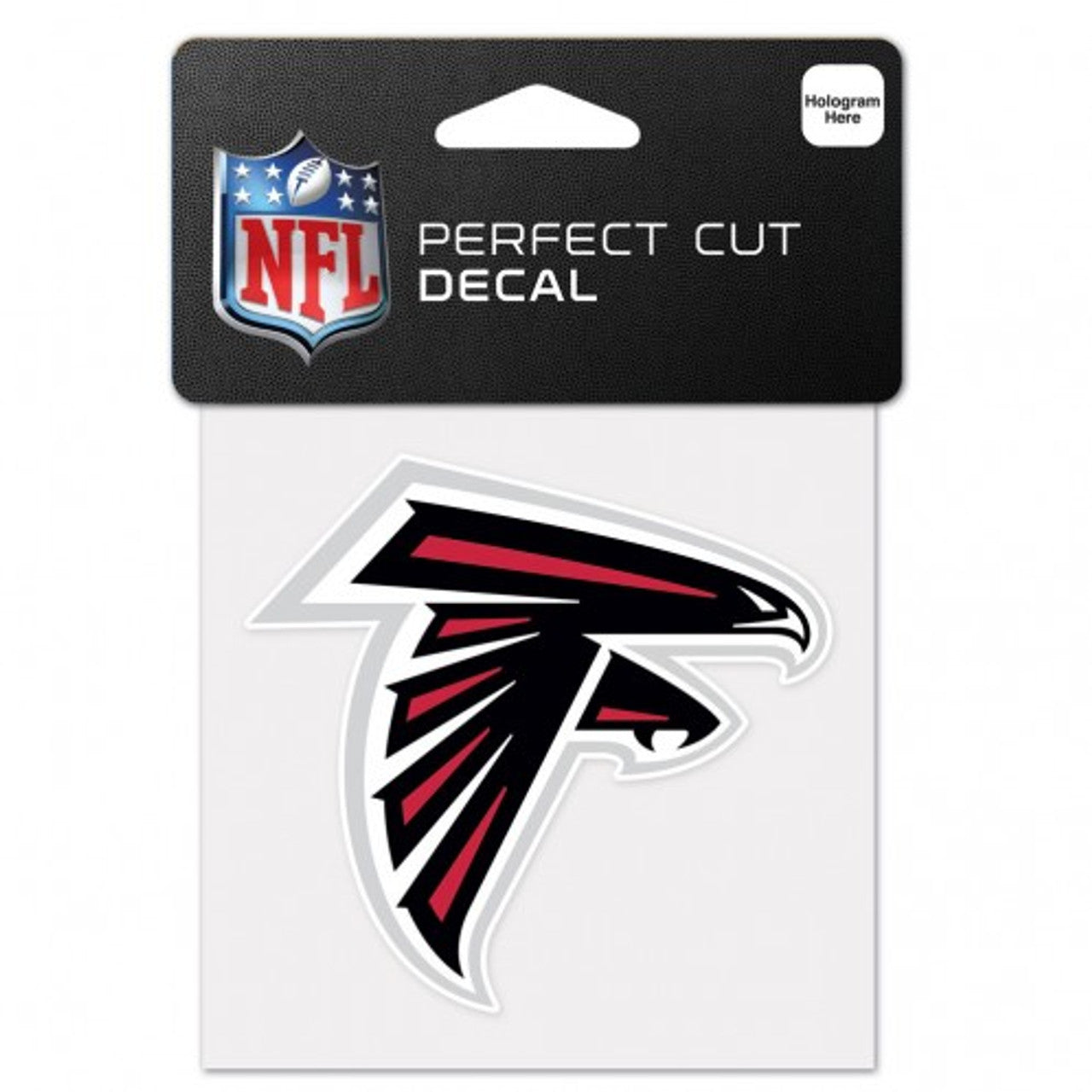 Atlanta Falcons Decal 4x4 Perfect Cut Color - Sports Collectibles, Sports Memorabilia, Sports Fan Shop, Sports Gifts