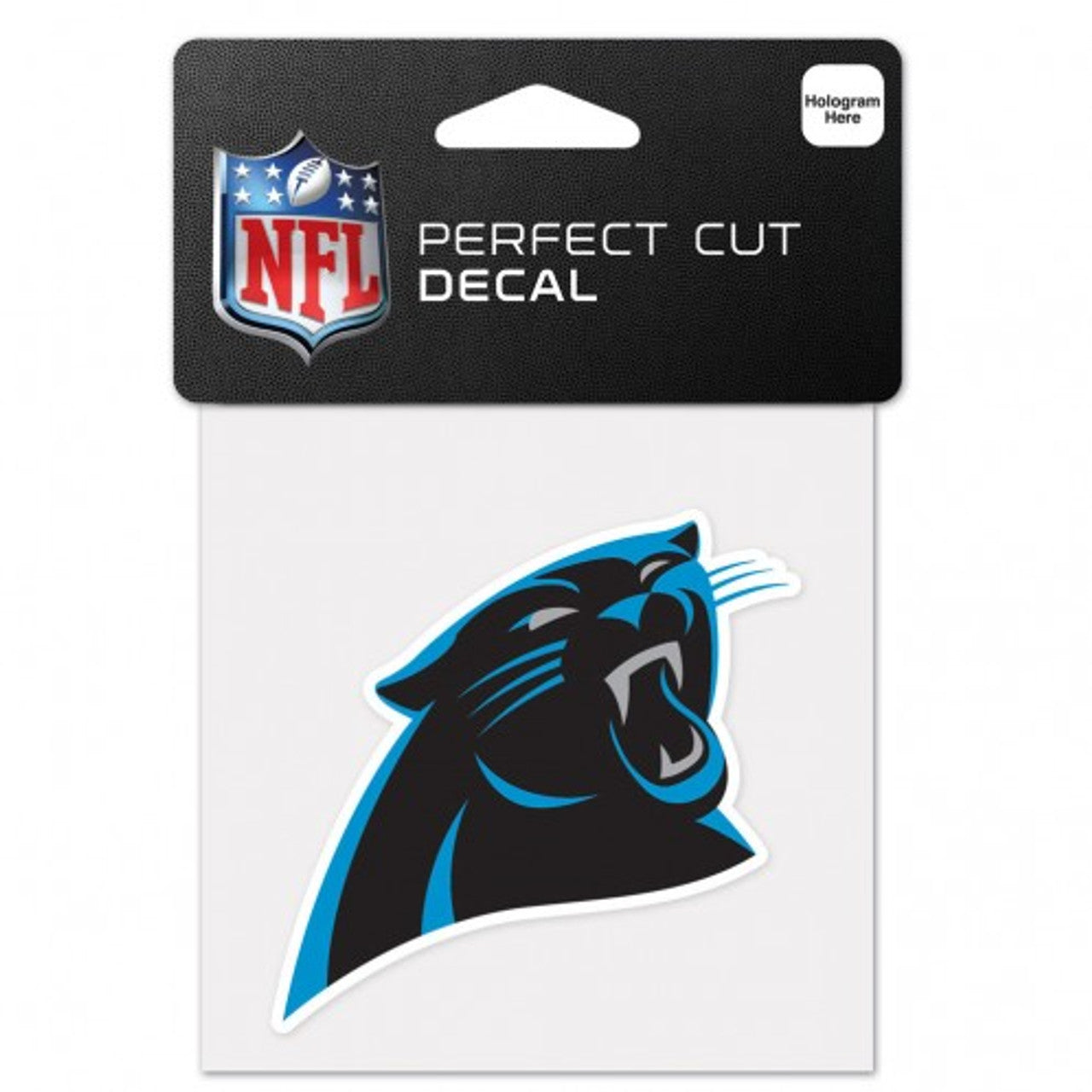 Carolina Panthers Decal 4x4 Perfect Cut Color - Sports Collectibles, Sports Memorabilia, Sports Fan Shop, Sports Gifts