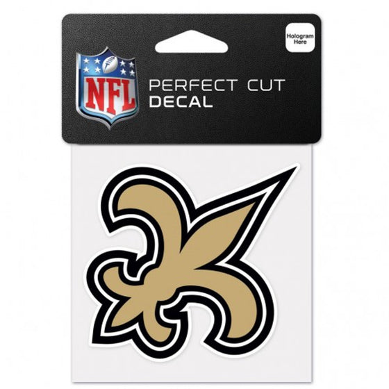 New Orleans Saints Decal 4x4 Perfect Cut Color - Sports Collectibles, Sports Memorabilia, Sports Fan Shop, Sports Gifts