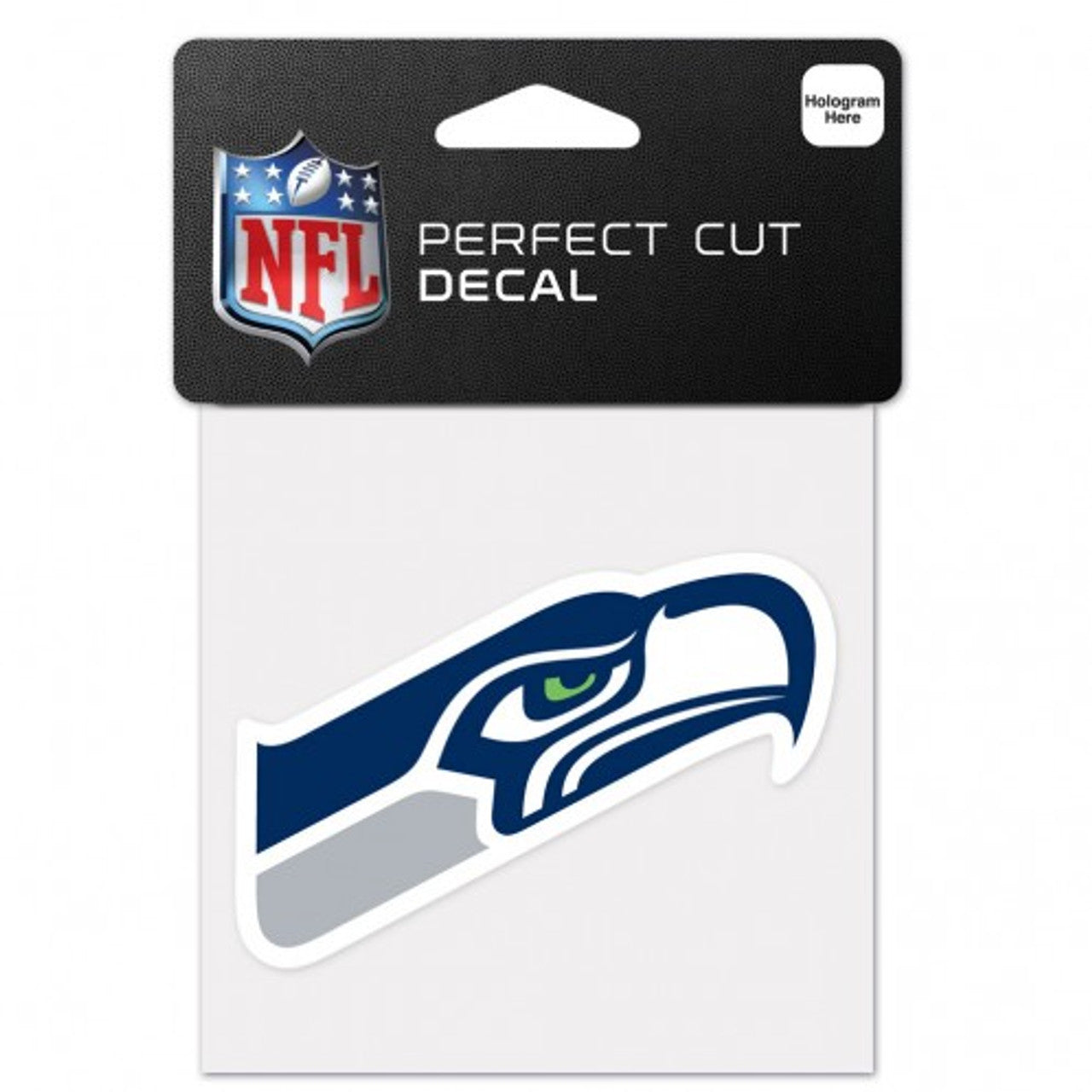 Seattle Seahawks Decal 4x4 Perfect Cut Color - Sports Collectibles, Sports Memorabilia, Sports Fan Shop, Sports Gifts