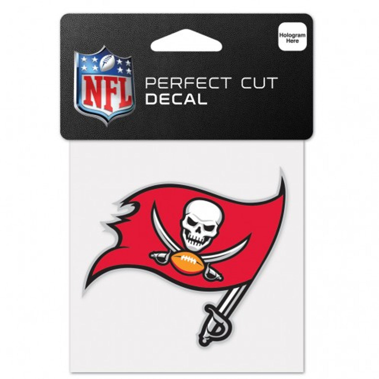 Tampa Bay Buccaneers Decal 4x4 Perfect Cut Color - Sports Collectibles, Sports Memorabilia, Sports Fan Shop, Sports Gifts