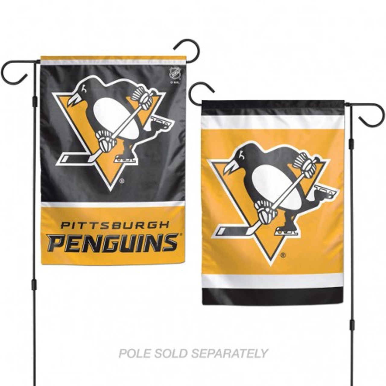 Pittsburgh Penguins Flag 12x18 Garden Style 2 Sided - Sports Collectibles, Sports Memorabilia, Sports Fan Shop, Sports Gifts