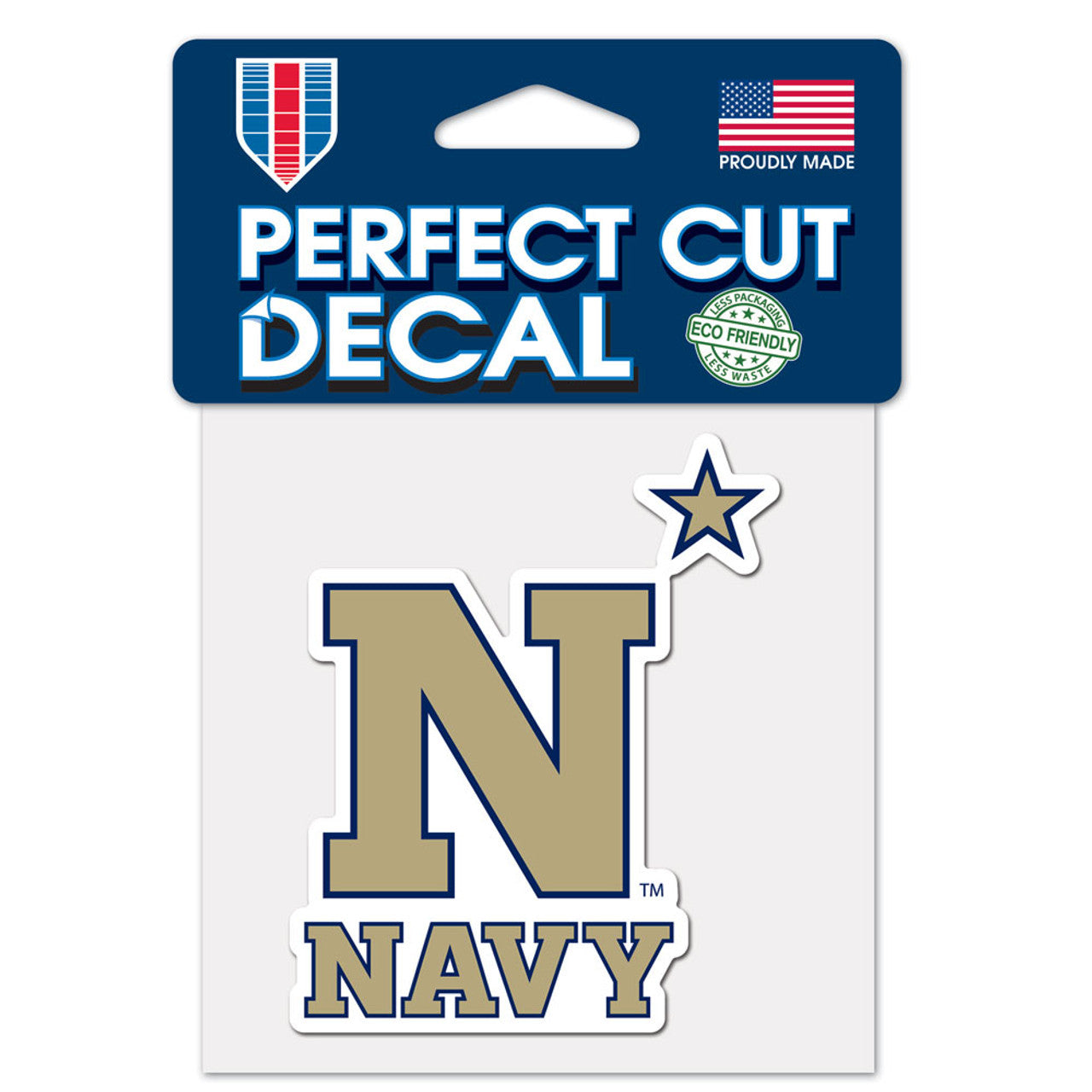 Navy Midshipmen Decal 4x4 Perfect Cut Color - Sports Collectibles, Sports Memorabilia, Sports Fan Shop, Sports Gifts
