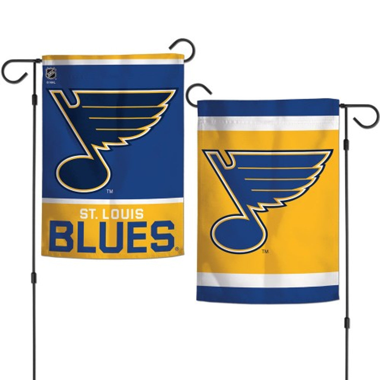St. Louis Blues Flag 12x18 Garden Style 2 Sided - Sports Collectibles, Sports Memorabilia, Sports Fan Shop, Sports Gifts