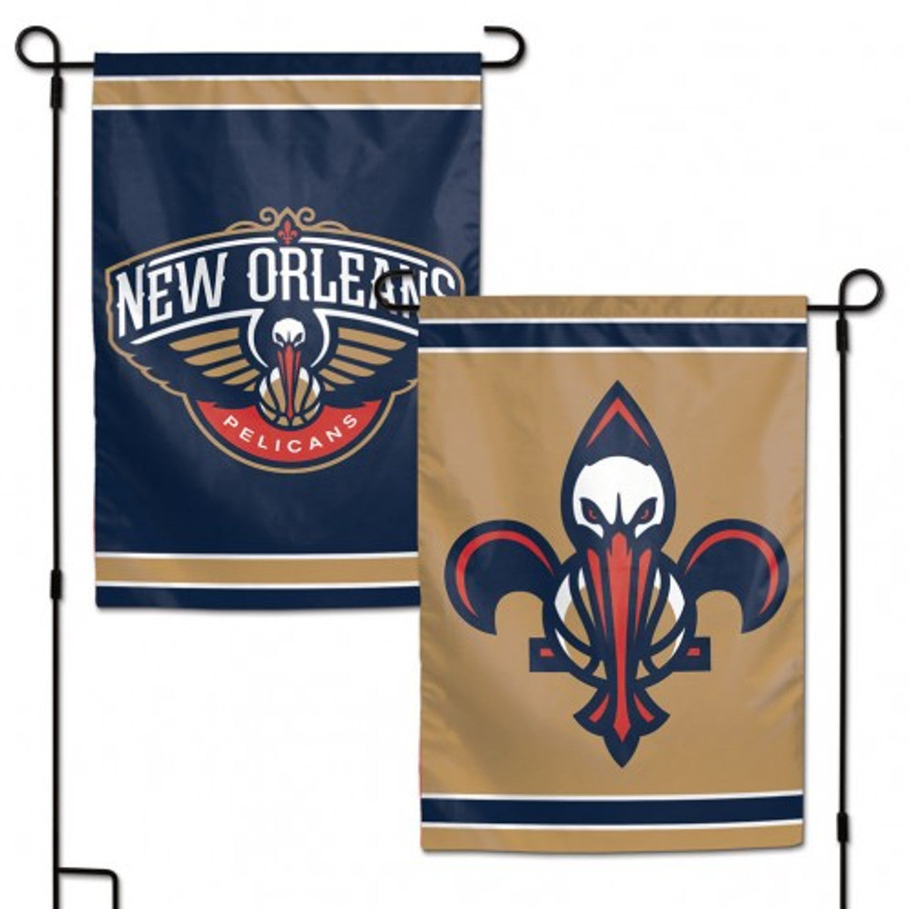 New Orleans Pelicans Flag 12x18 Garden Style 2 Sided - Sports Collectibles, Sports Memorabilia, Sports Fan Shop, Sports Gifts