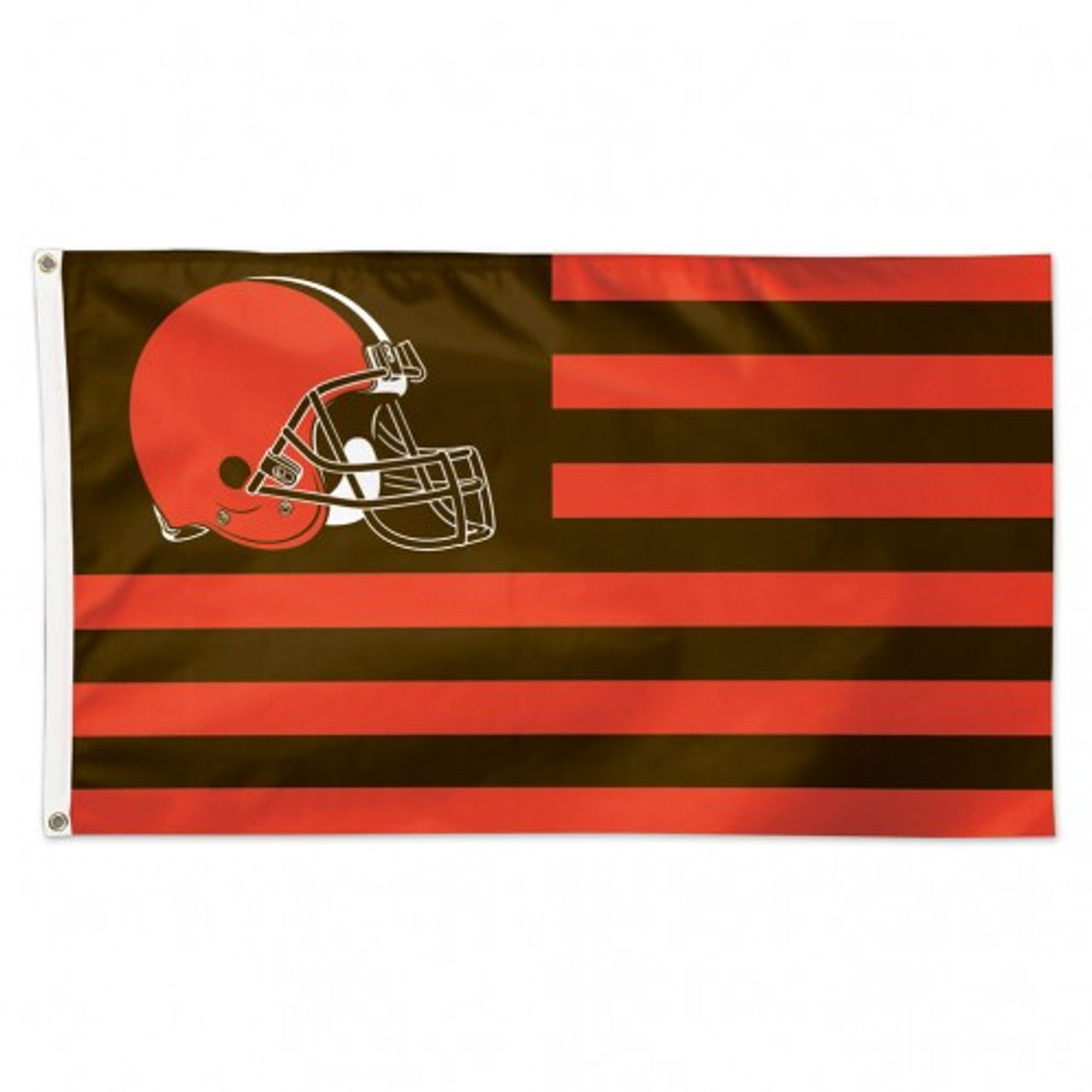 Cleveland Browns Flag 3x5 Deluxe Americana Design - Special Order - Sports Collectibles, Sports Memorabilia, Sports Fan Shop, Sports Gifts