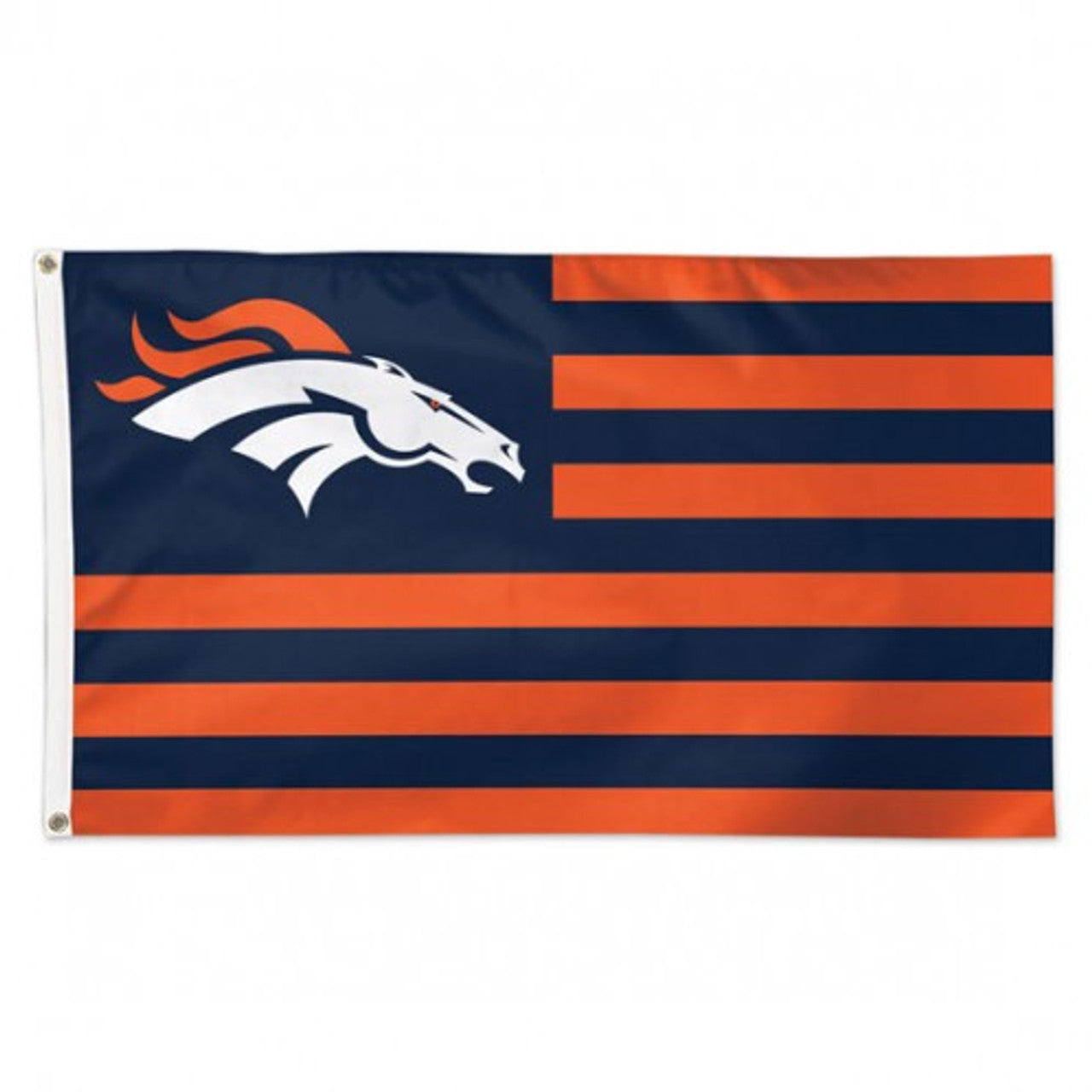 Denver Broncos Flag 3x5 Deluxe Americana Design - Sports Collectibles, Sports Memorabilia, Sports Fan Shop, Sports Gifts