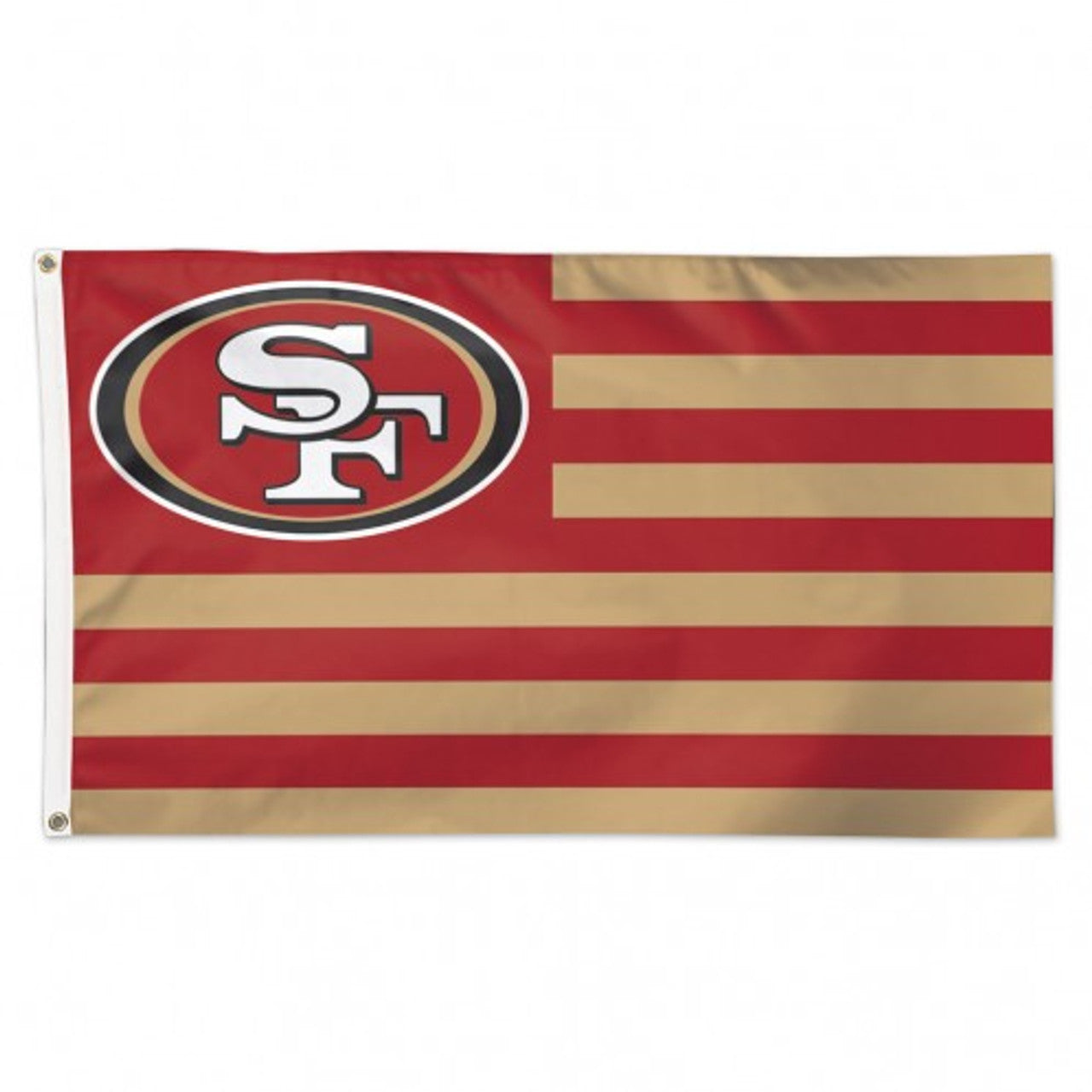 San Francisco 49ers Flag 3x5 Deluxe Americana Design - Sports Collectibles, Sports Memorabilia, Sports Fan Shop, Sports Gifts