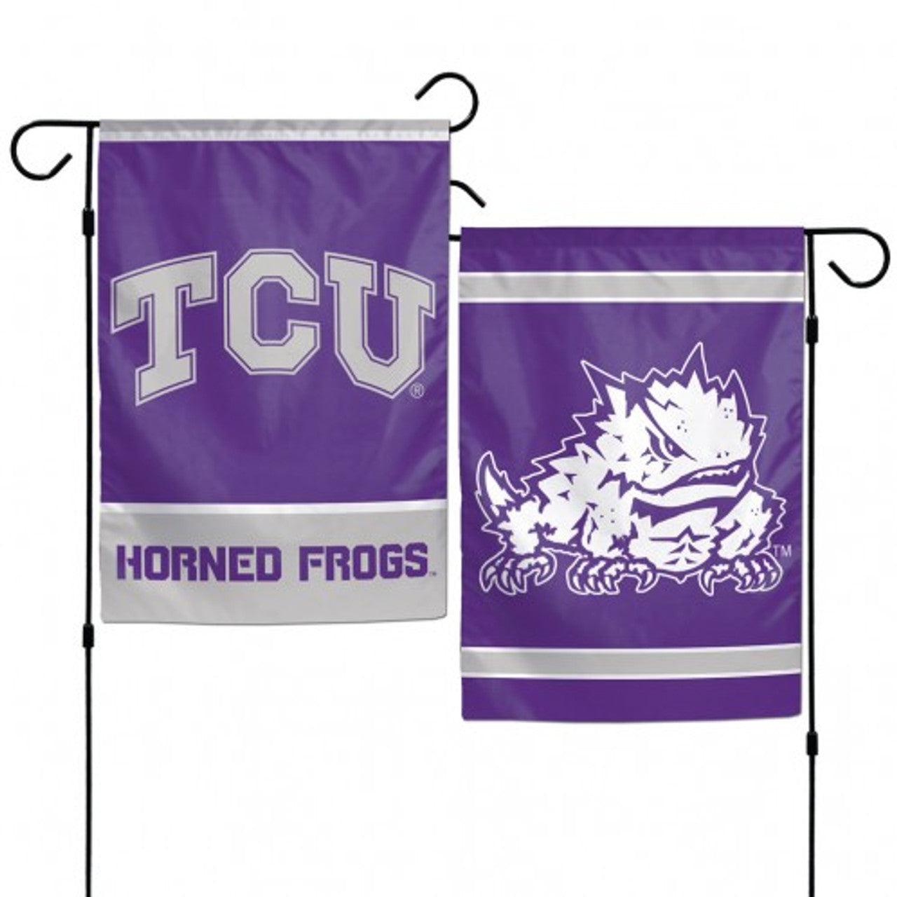 TCU Horned Frogs Flag 12x18 Garden Style 2 Sided - Sports Collectibles, Sports Memorabilia, Sports Fan Shop, Sports Gifts