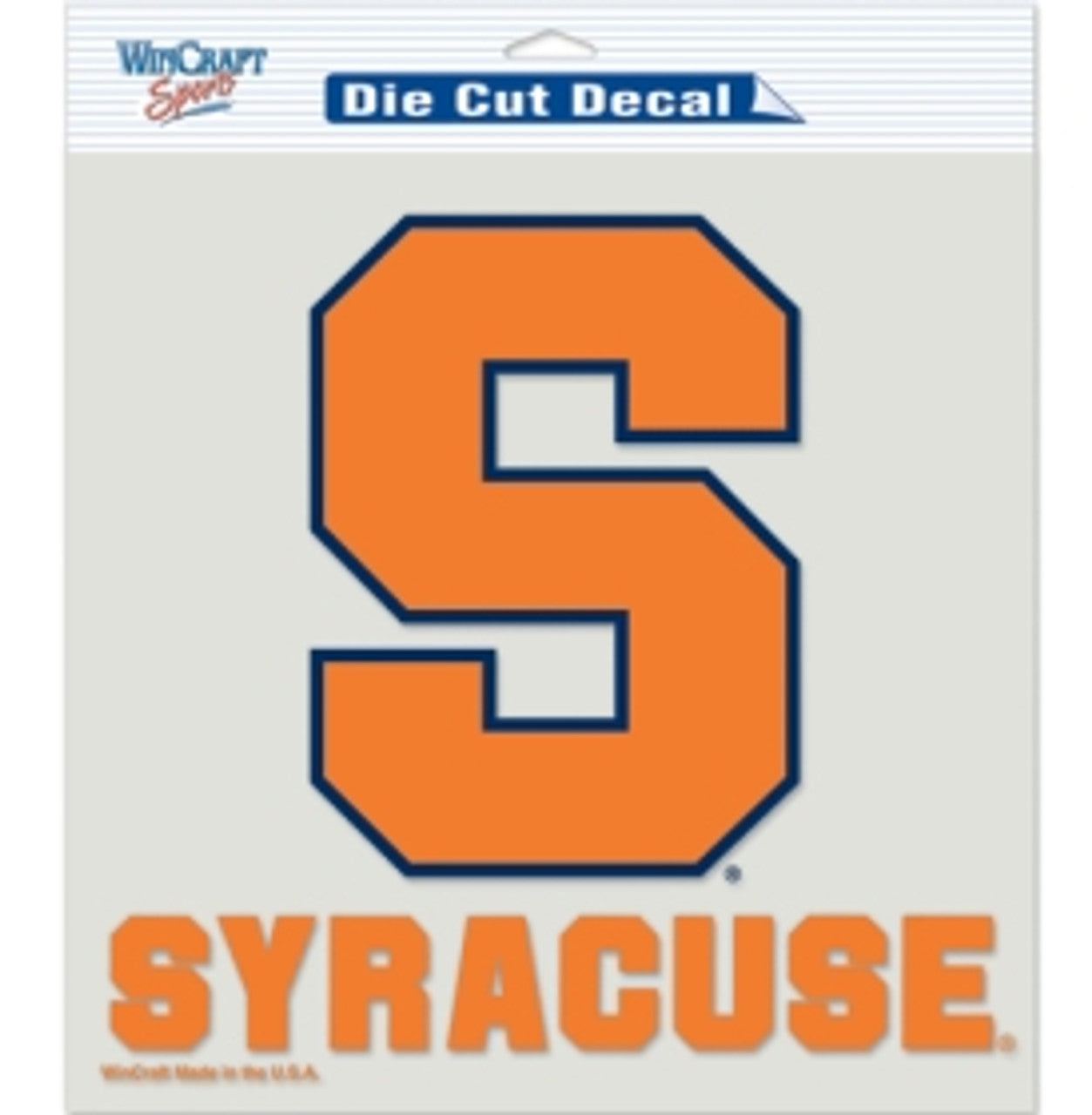 Syracuse Orange Decal 8x8 Die Cut Color - Sports Collectibles, Sports Memorabilia, Sports Fan Shop, Sports Gifts