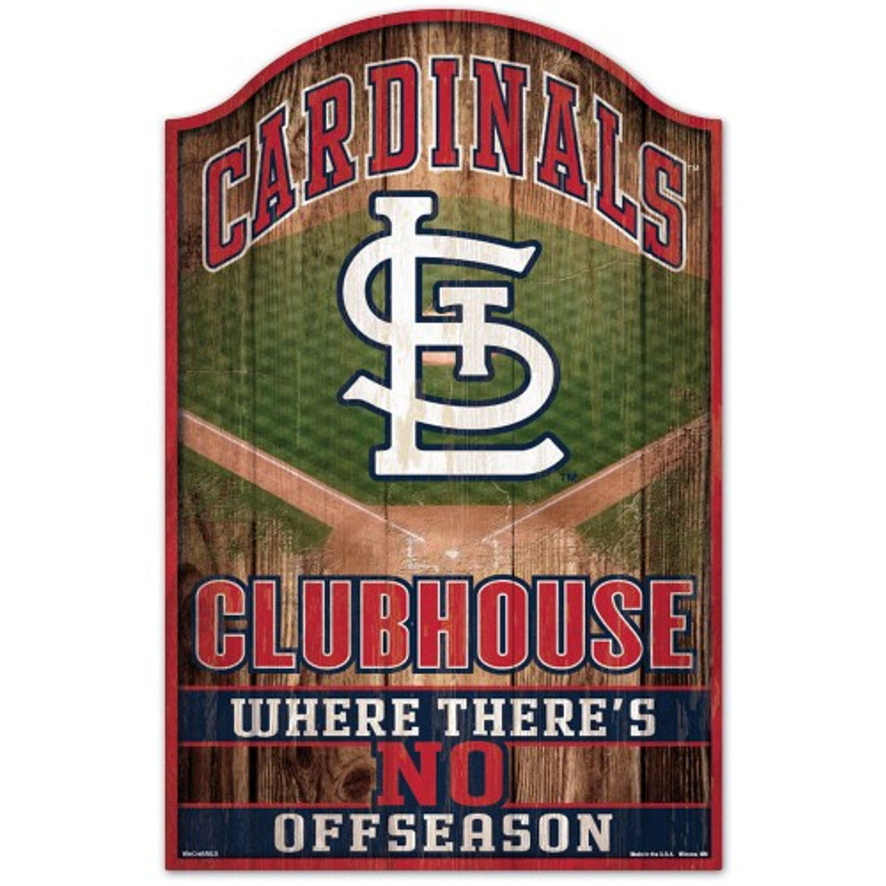 St. Louis Cardinals Sign 11x17 Wood Fan Cave Design - Sports Collectibles, Sports Memorabilia, Sports Fan Shop, Sports Gifts
