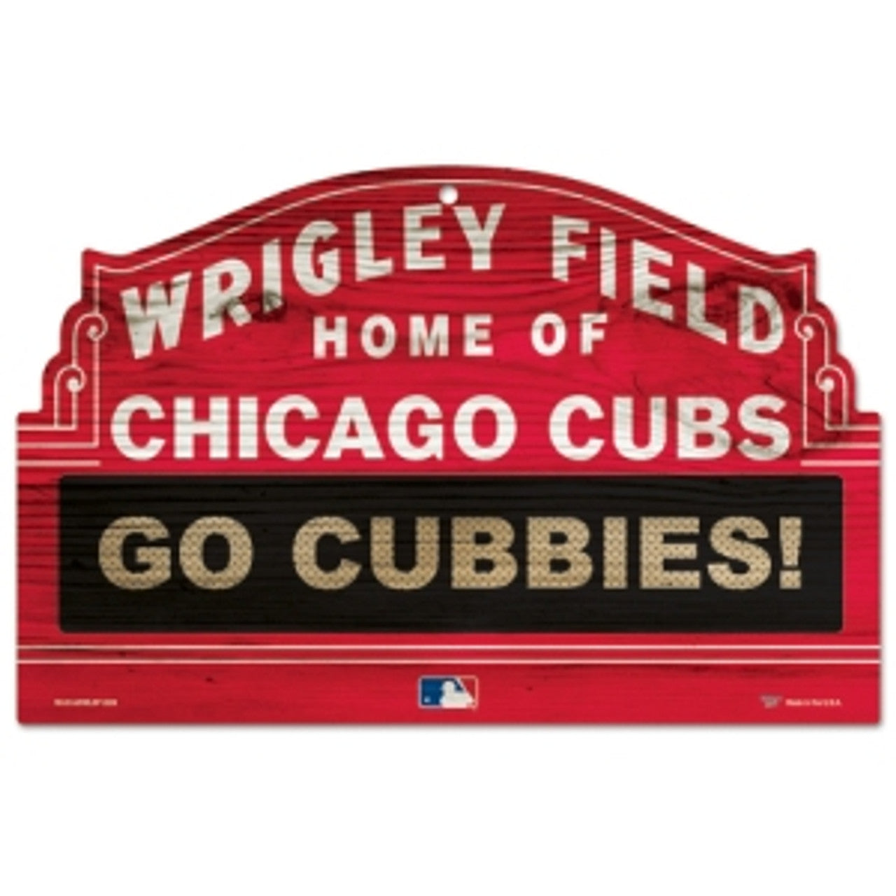 Chicago Cubs Sign 11x17 Wood Wrigley Field Design - Sports Collectibles, Sports Memorabilia, Sports Fan Shop, Sports Gifts