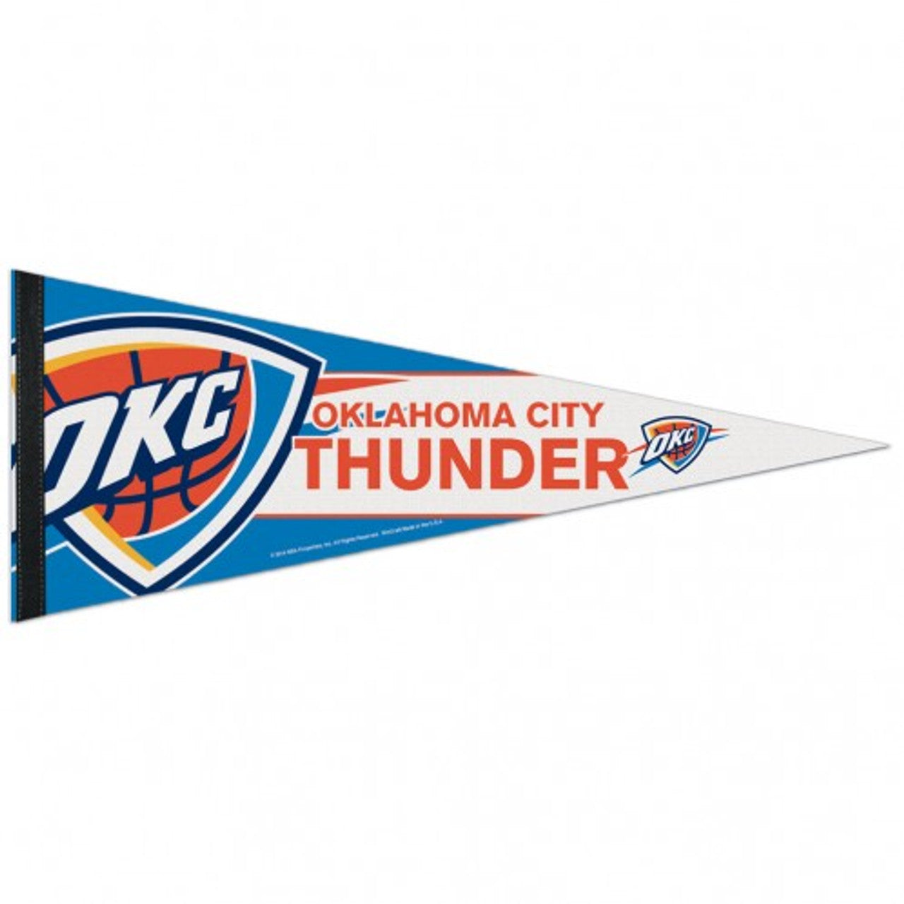 Oklahoma City Thunder Pennant 12x30 Premium Style - Sports Collectibles, Sports Memorabilia, Sports Fan Shop, Sports Gifts