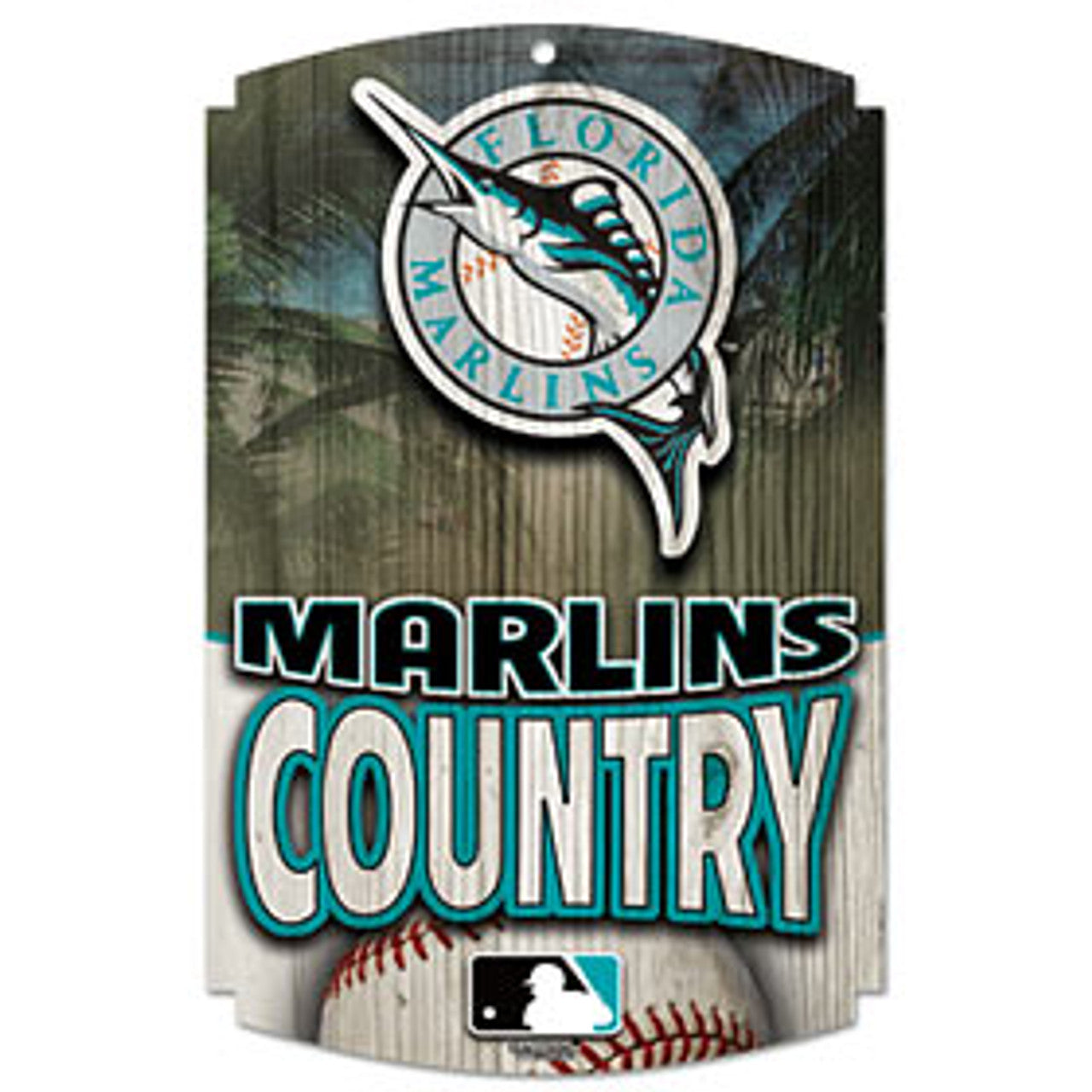 Florida Marlins Wood Sign - Country - Special Order - Sports Collectibles, Sports Memorabilia, Sports Fan Shop, Sports Gifts