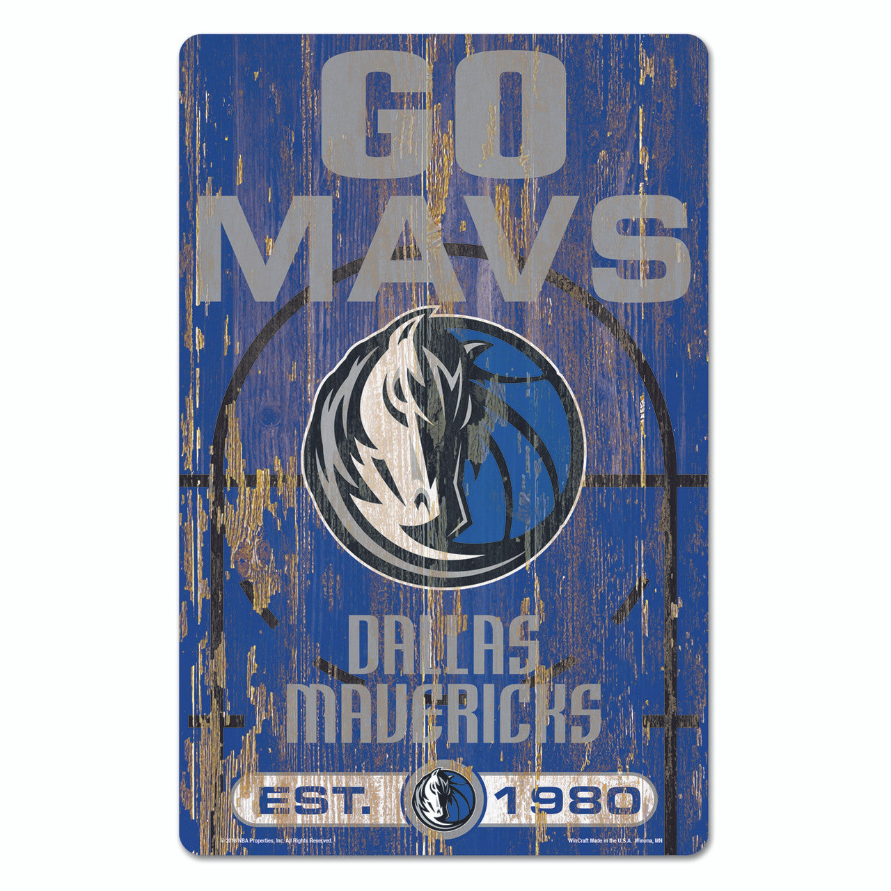 Dallas MavericksÂ Sign 11x17 Wood Slogan Design - Sports Collectibles, Sports Memorabilia, Sports Fan Shop, Sports Gifts