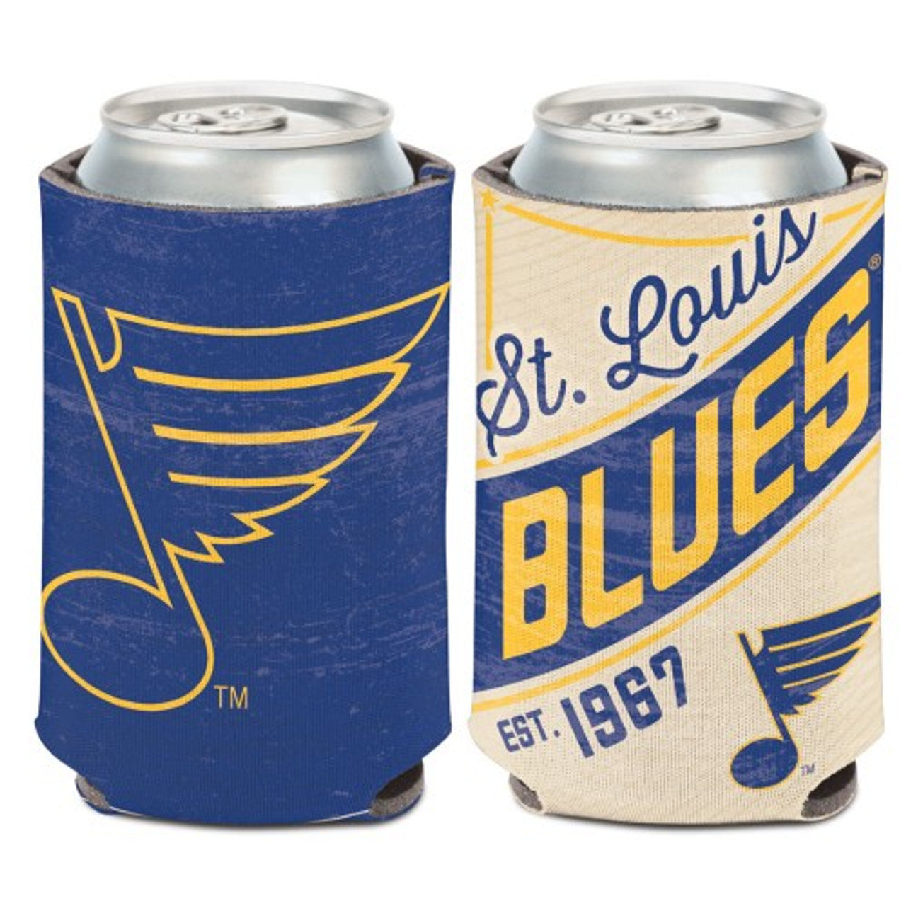 St. Louis Blues Can Cooler Vintage Design Special Order - Sports Collectibles, Sports Memorabilia, Sports Fan Shop, Sports Gifts