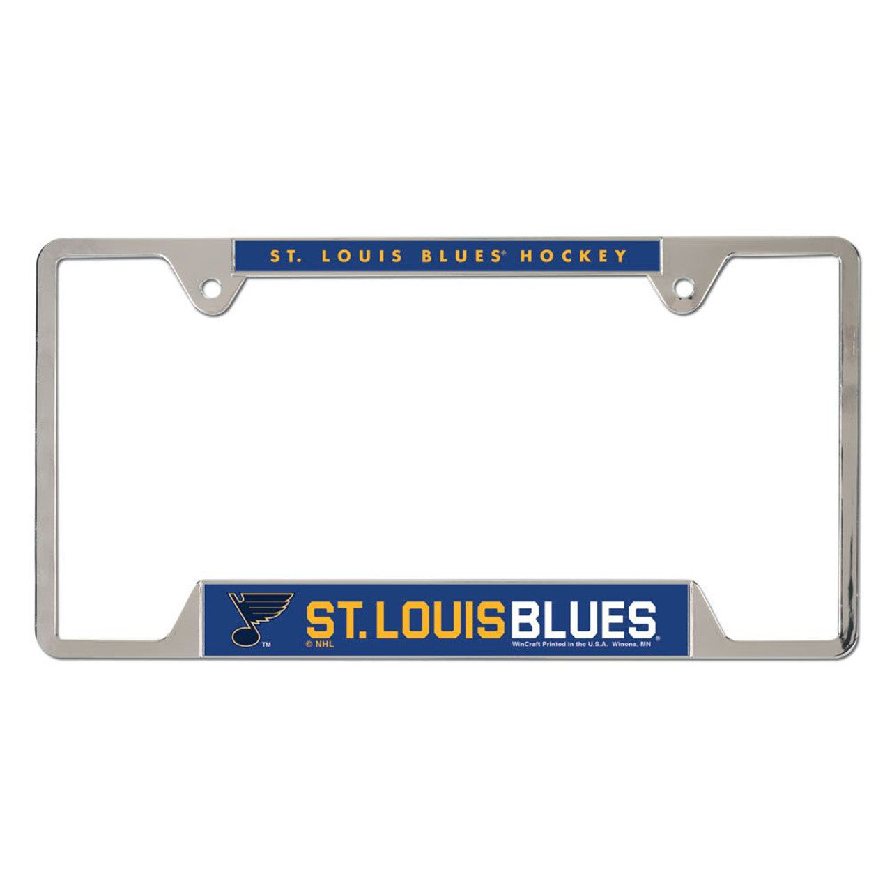 St. Louis Blues License Plate Frame Metal Special Order - Sports Collectibles, Sports Memorabilia, Sports Fan Shop, Sports Gifts