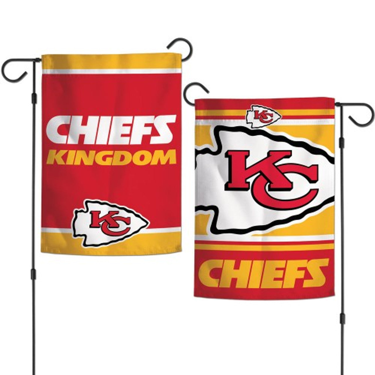 Kansas City Chiefs Flag 12x18 Garden Style 2 Sided Slogan Design - Special Order - Sports Collectibles, Sports Memorabilia, Sports Fan Shop, Sports Gifts