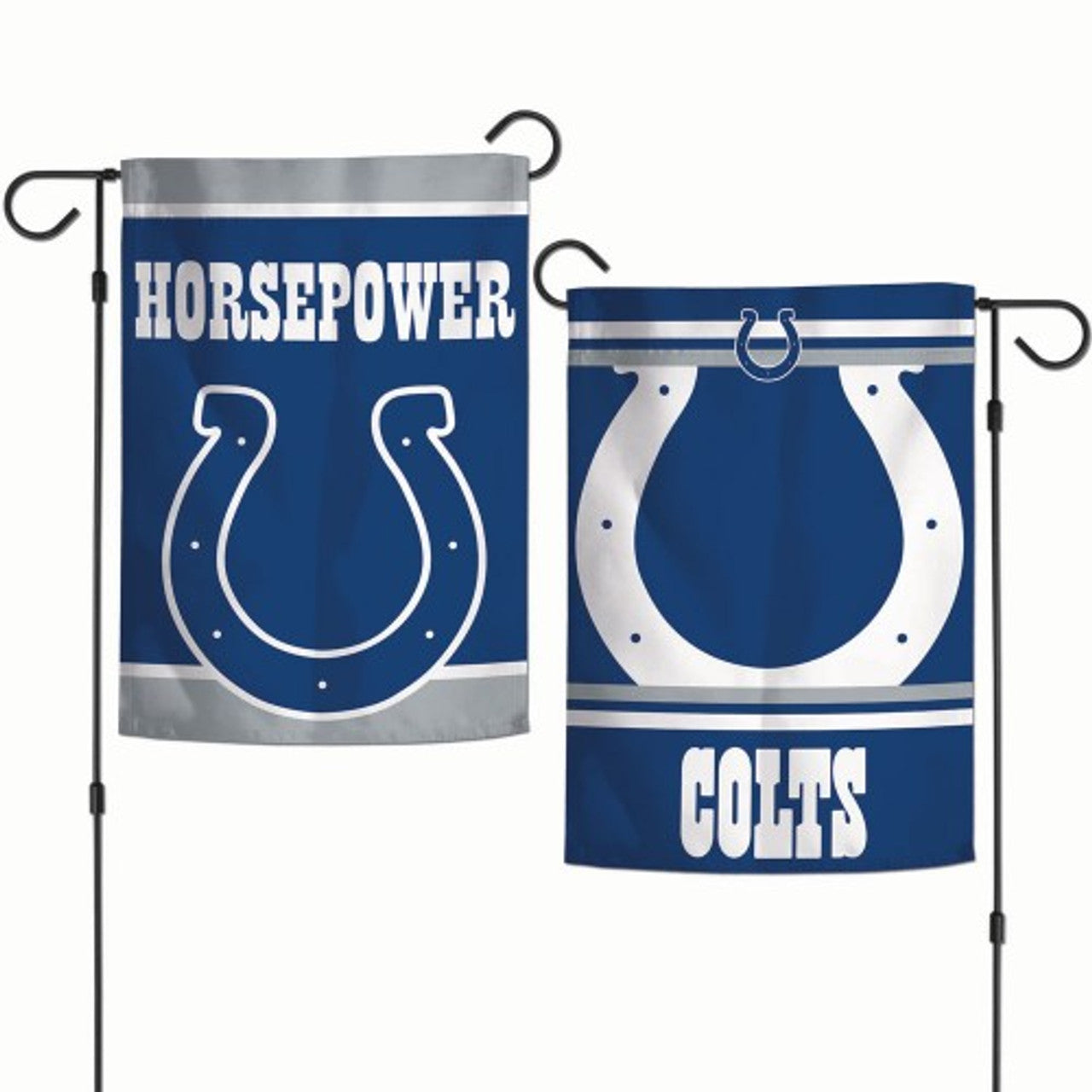 Indianapolis Colts Flag 12x18 Garden Style 2 Sided Slogan Design - Special Order - Sports Collectibles, Sports Memorabilia, Sports Fan Shop, Sports Gifts