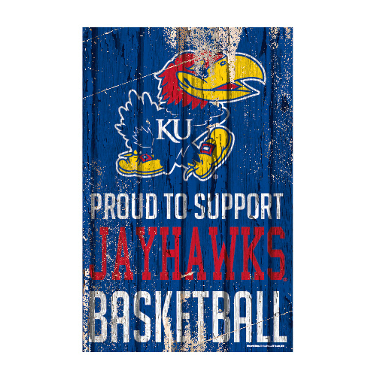 Kansas Jayhawks Sign 11x17 Wood Proud to Support Design - Sports Collectibles, Sports Memorabilia, Sports Fan Shop, Sports Gifts