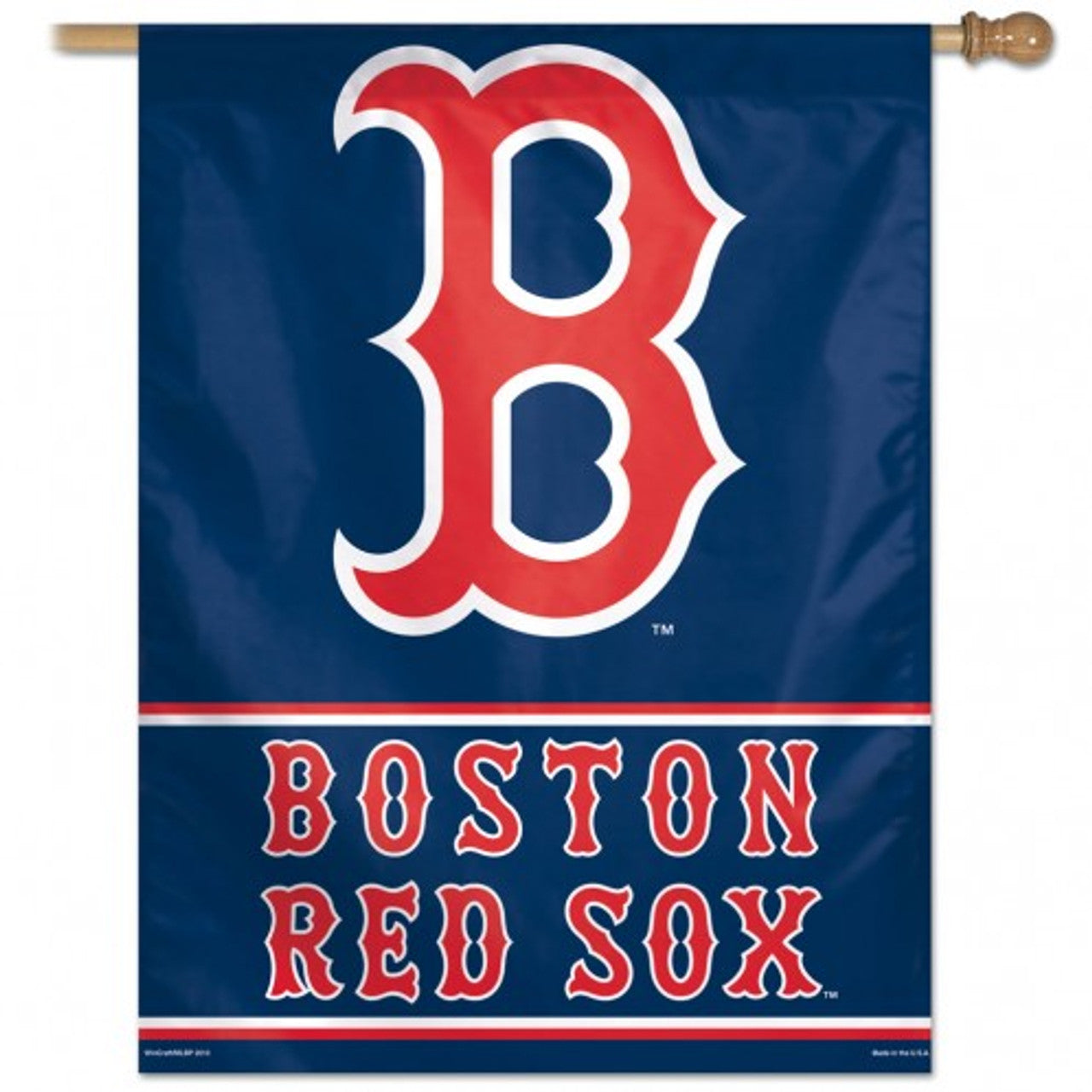 Boston Red Sox Banner 28x40 Vertical Logo Design - Sports Collectibles, Sports Memorabilia, Sports Fan Shop, Sports Gifts