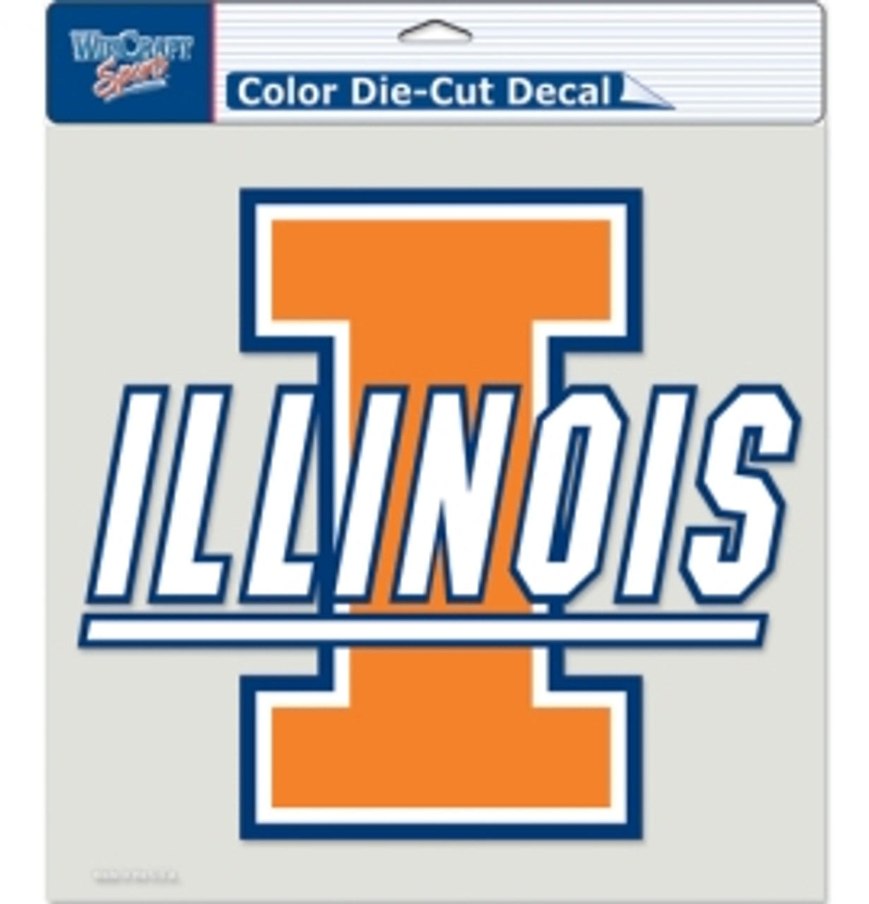 Illinois Fighting Illini Decal 8x8 Die Cut Color - Sports Collectibles, Sports Memorabilia, Sports Fan Shop, Sports Gifts