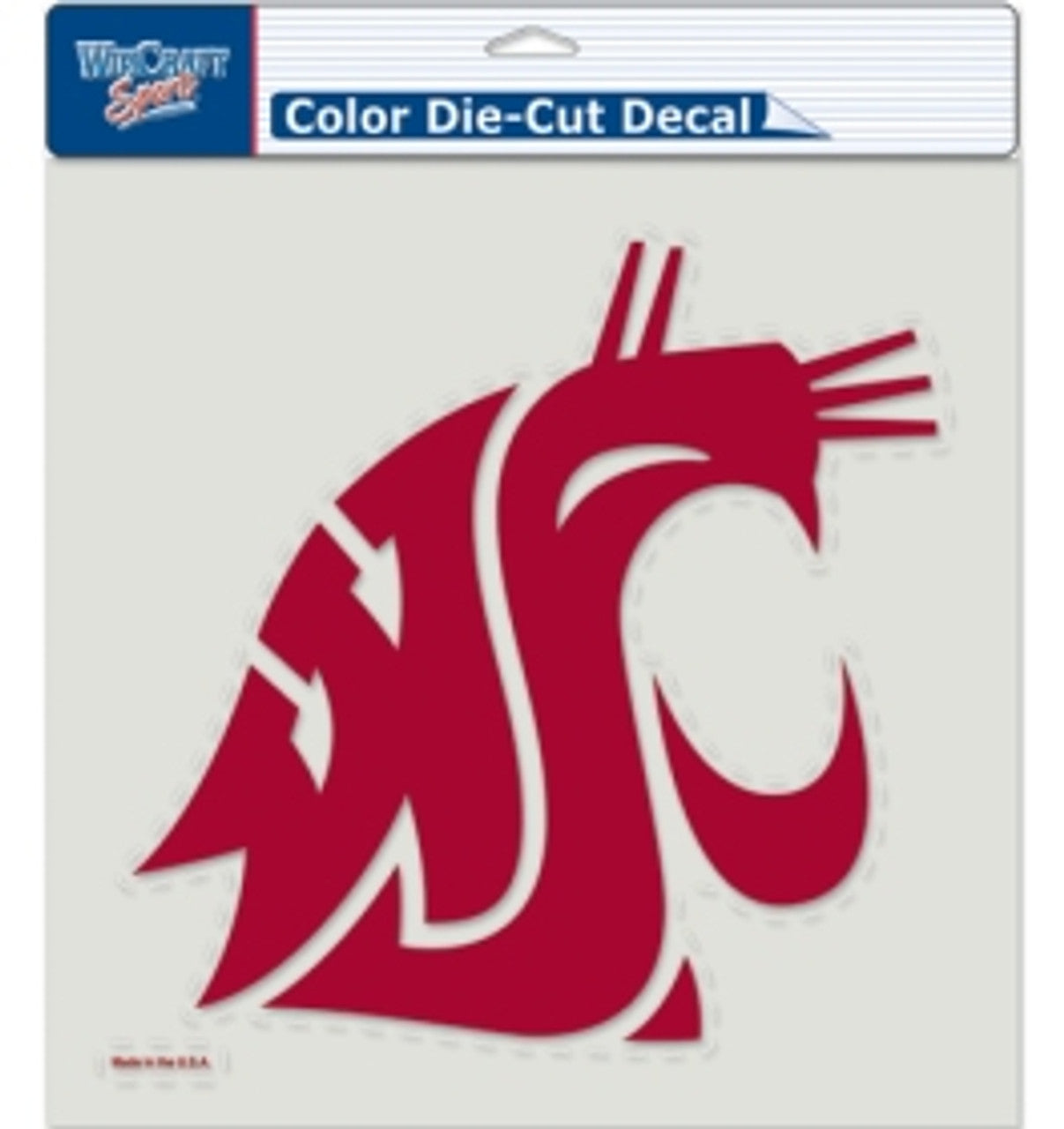 Washington State Cougars Decal 8x8 Perfect Cut Color - Sports Collectibles, Sports Memorabilia, Sports Fan Shop, Sports Gifts