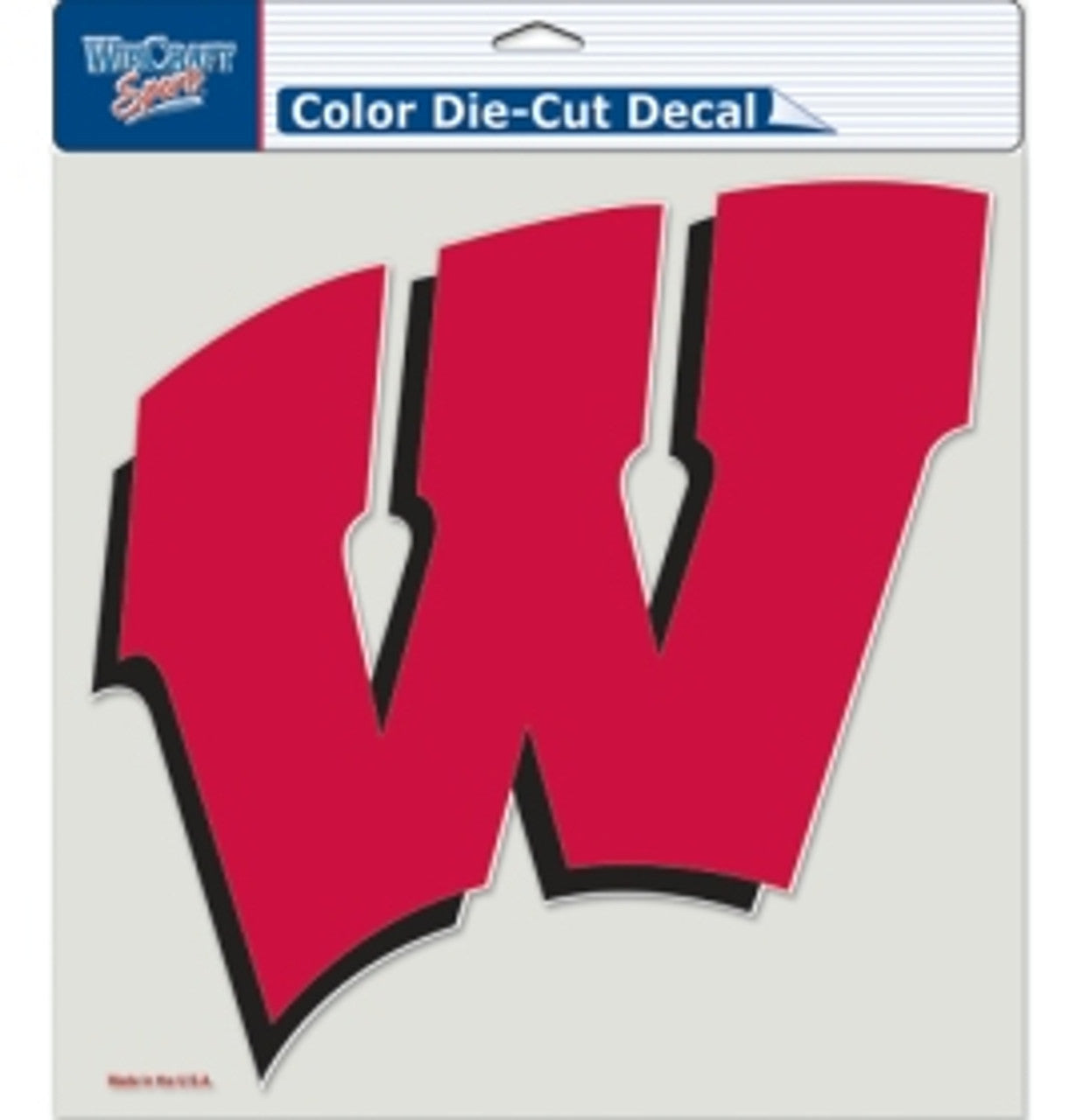 Wisconsin Badgers Decal 8x8 Die Cut Color - Sports Collectibles, Sports Memorabilia, Sports Fan Shop, Sports Gifts