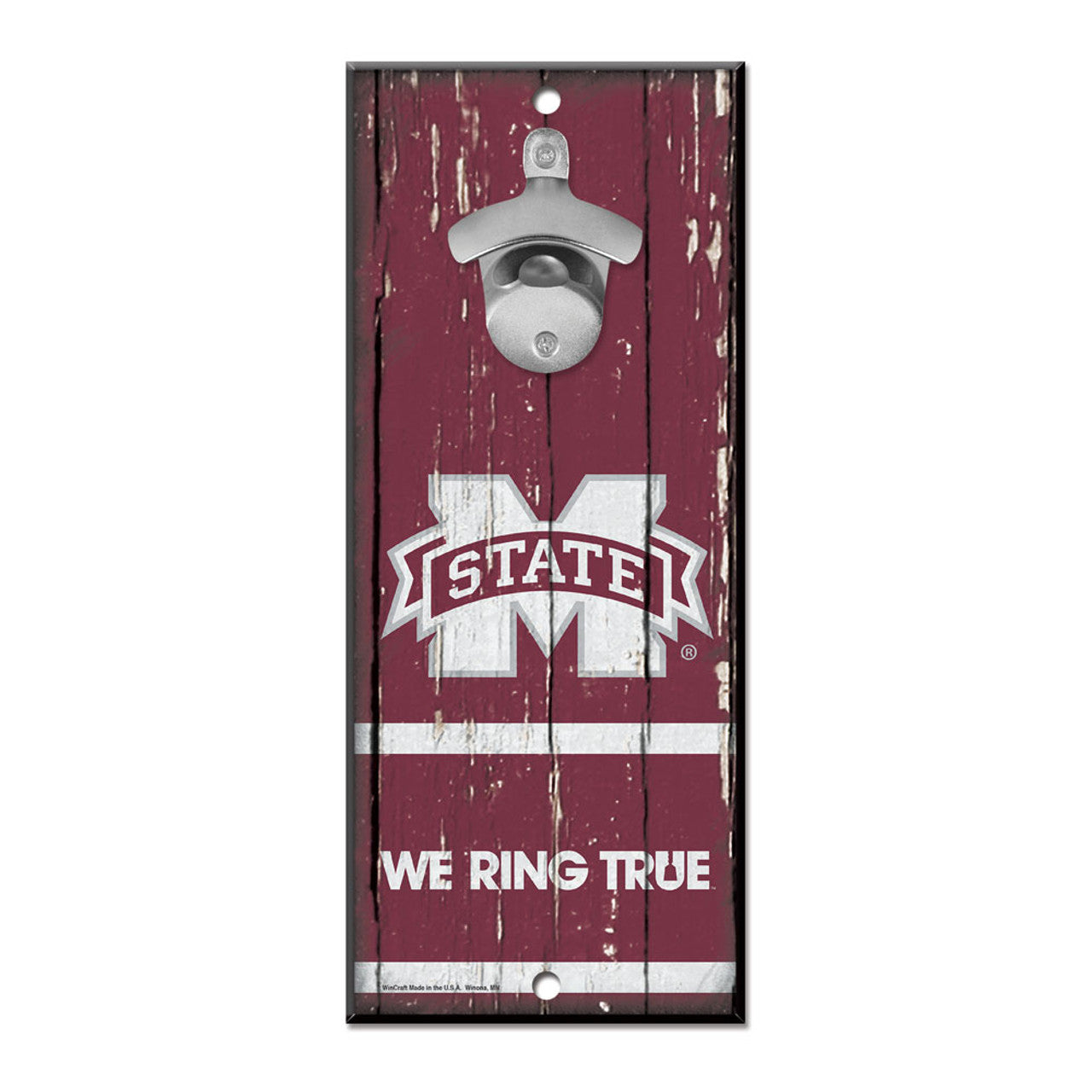 Mississippi State Bulldogs Sign Wood 5x11 Bottle Opener - Special Order - Sports Collectibles, Sports Memorabilia, Sports Fan Shop, Sports Gifts