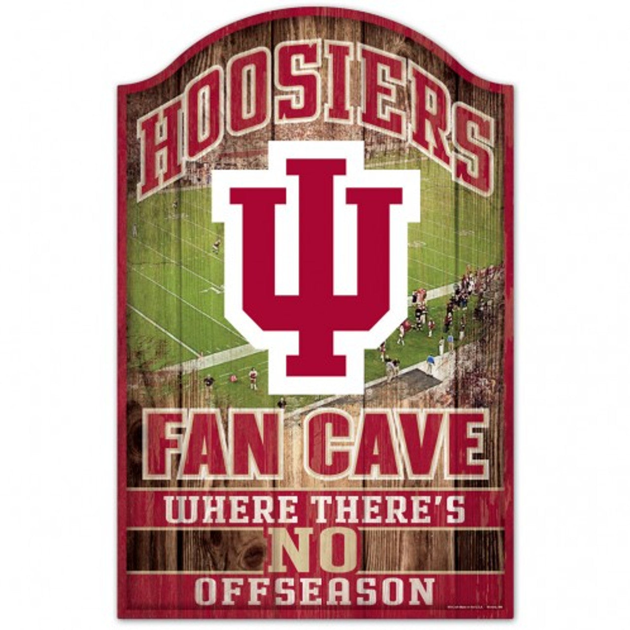 Indiana Hoosiers Sign 11x17 Wood Fan Cave Design - Sports Collectibles, Sports Memorabilia, Sports Fan Shop, Sports Gifts