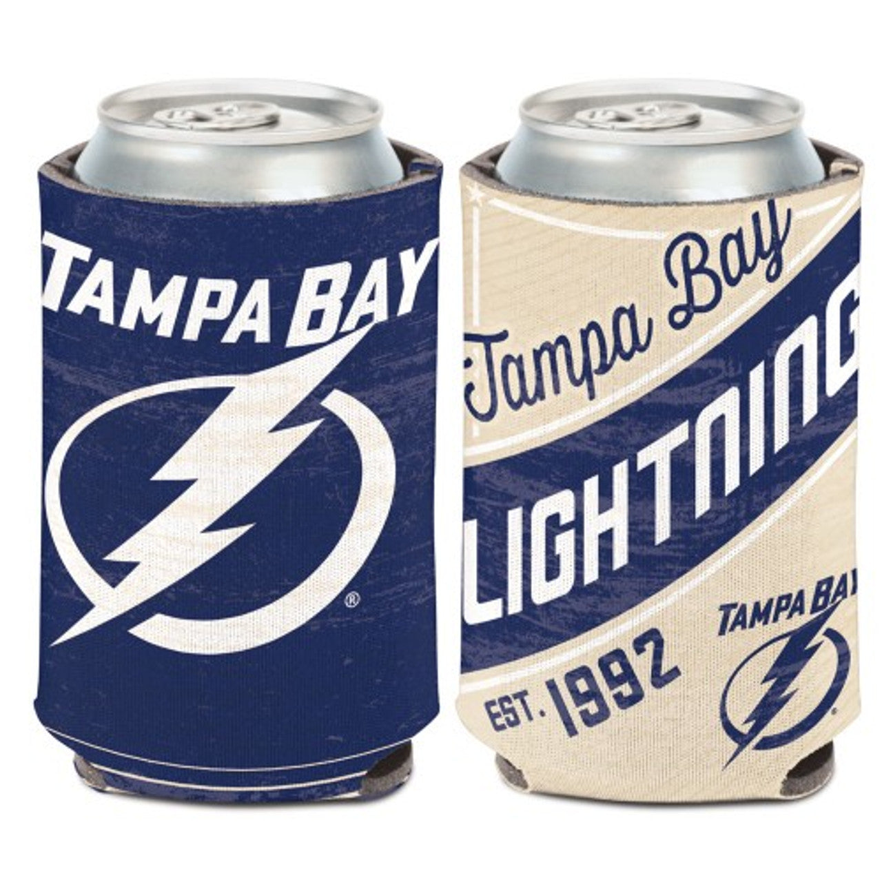 Tampa Bay Lightning Can Cooler Vintage Design Special Order - Sports Collectibles, Sports Memorabilia, Sports Fan Shop, Sports Gifts