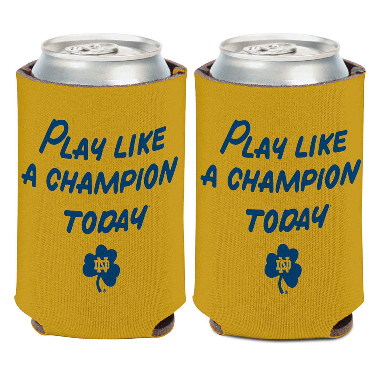 Notre Dame Fighting Irish Can Cooler Slogan Design PLACT - Special Order - Sports Collectibles, Sports Memorabilia, Sports Fan Shop, Sports Gifts