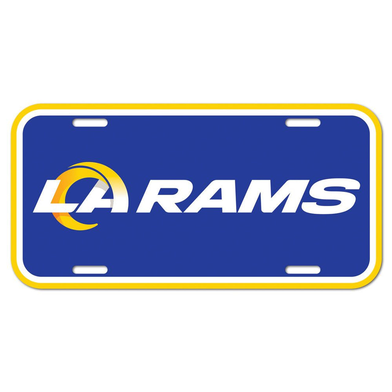 Los Angeles Rams License Plate Plastic - Special Order - Sports Collectibles, Sports Memorabilia, Sports Fan Shop, Sports Gifts