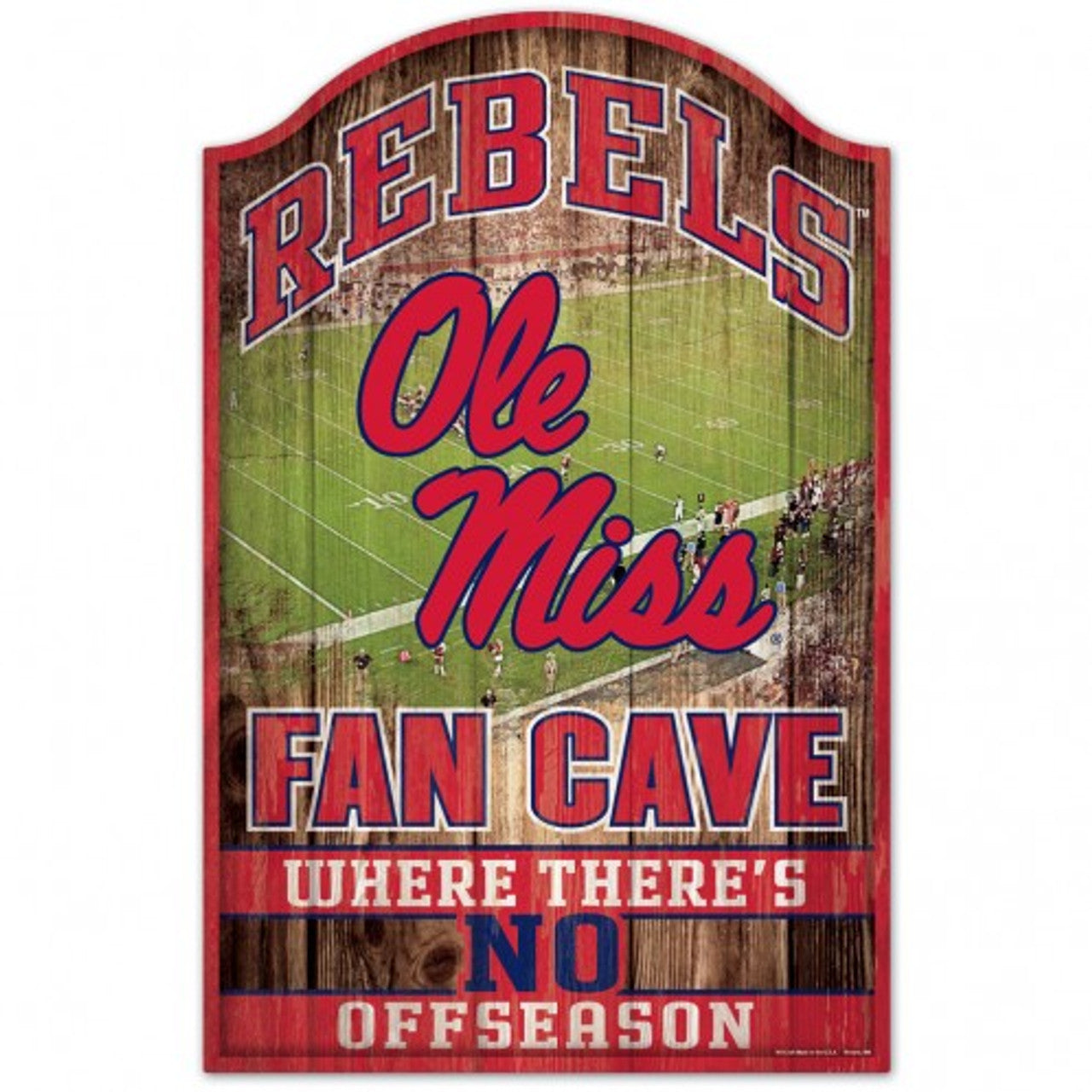 Mississippi Rebels Sign 11x17 Wood Fan Cave Design - Special Order - Sports Collectibles, Sports Memorabilia, Sports Fan Shop, Sports Gifts