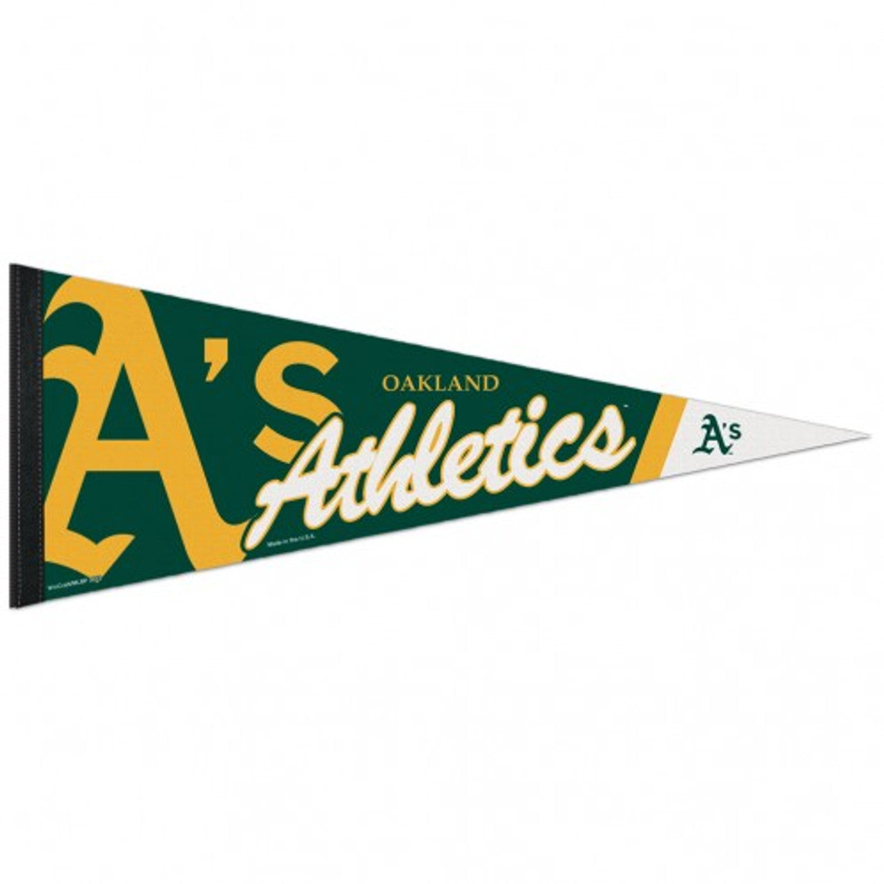 Oakland Athletics Pennant 12x30 Premium Style - Special Order - Sports Collectibles, Sports Memorabilia, Sports Fan Shop, Sports Gifts