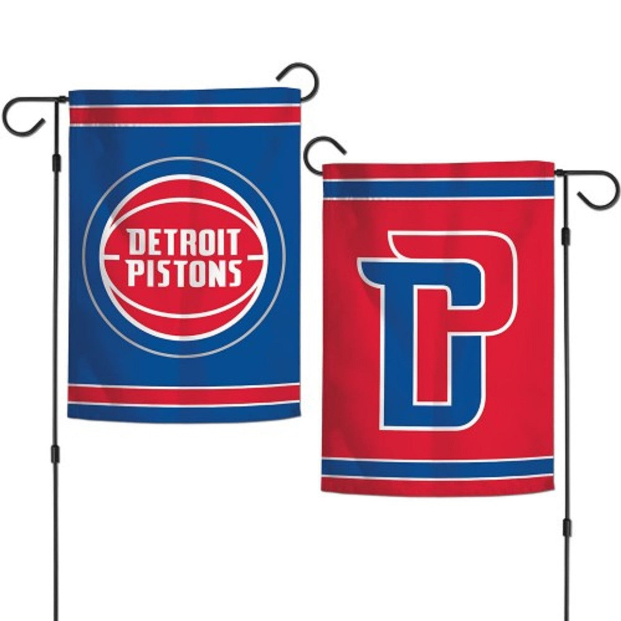Detroit Pistons Flag 12x18 Garden Style 2 Sided - Special Order - Sports Collectibles, Sports Memorabilia, Sports Fan Shop, Sports Gifts