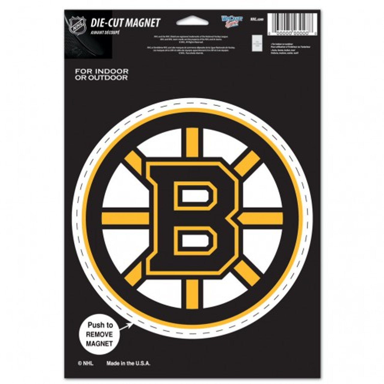 Boston Bruins Magnet 6.25x9 Die Cut Logo Design - Special Order - Sports Collectibles, Sports Memorabilia, Sports Fan Shop, Sports Gifts