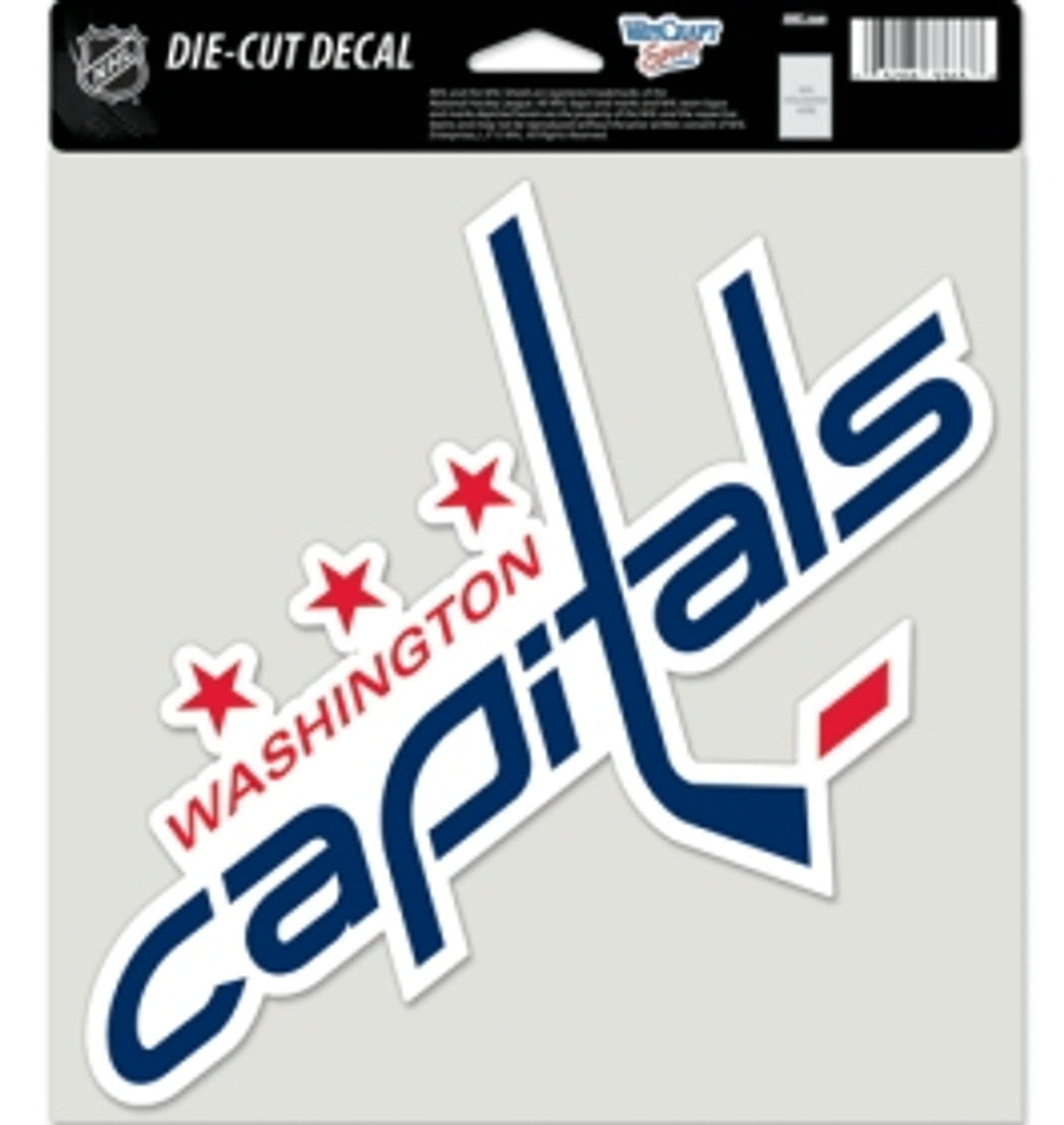 Washington Capitals Decal 8x8 Perfect Cut Color - Sports Collectibles, Sports Memorabilia, Sports Fan Shop, Sports Gifts