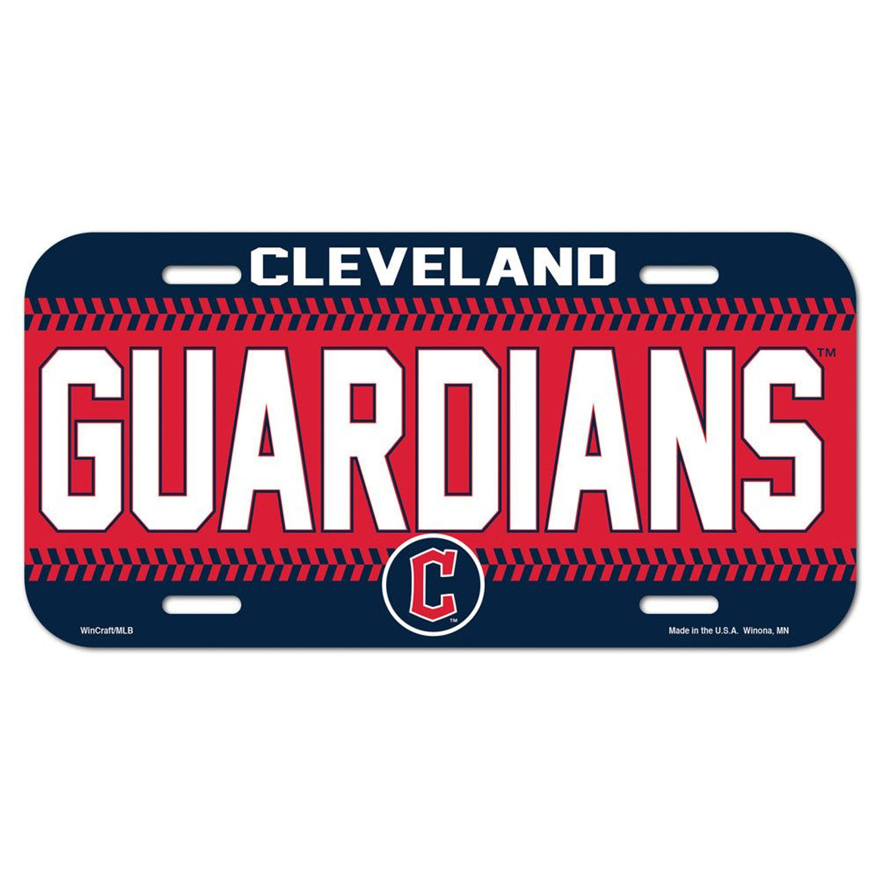 Cleveland Guardians License Plate Plastic - Sports Collectibles, Sports Memorabilia, Sports Fan Shop, Sports Gifts