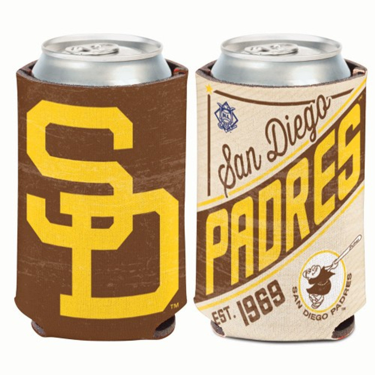 San Diego Padres Can Cooler Vintage Design Special Order - Sports Collectibles, Sports Memorabilia, Sports Fan Shop, Sports Gifts