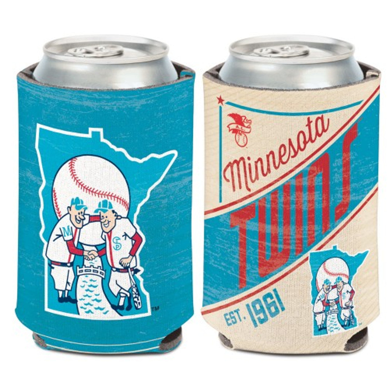 Minnesota Twins Can Cooler Vintage Design Special Order - Sports Collectibles, Sports Memorabilia, Sports Fan Shop, Sports Gifts
