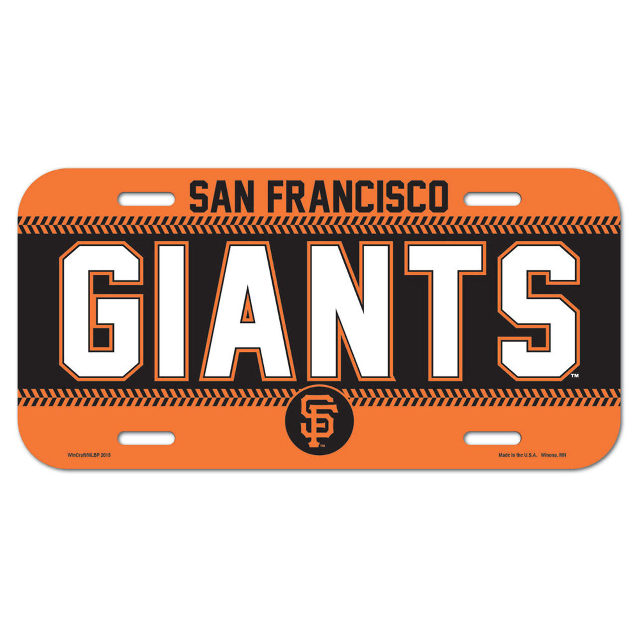 San Francisco Giants License Plate Plastic - Special Order - Sports Collectibles, Sports Memorabilia, Sports Fan Shop, Sports Gifts