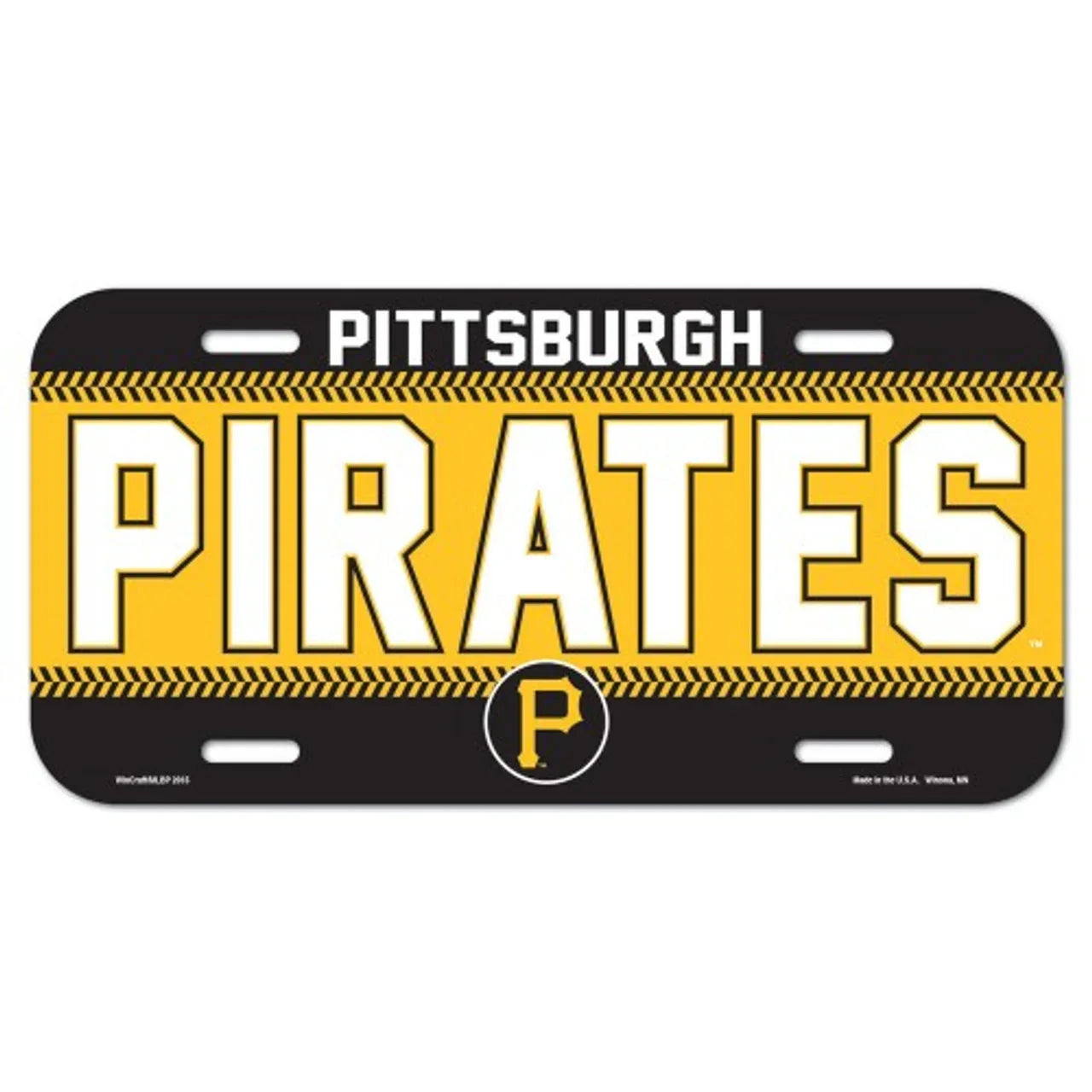 Pittsburgh Pirates License Plate Plastic - 757 Sports Collectibles