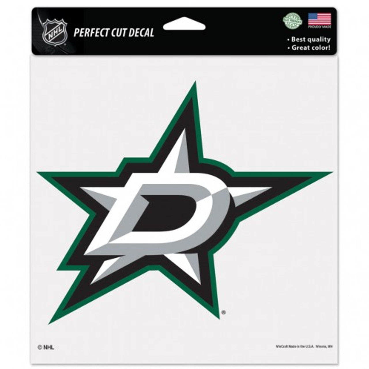 Dallas Stars Decal 8x8 Perfect Cut Color - Sports Collectibles, Sports Memorabilia, Sports Fan Shop, Sports Gifts